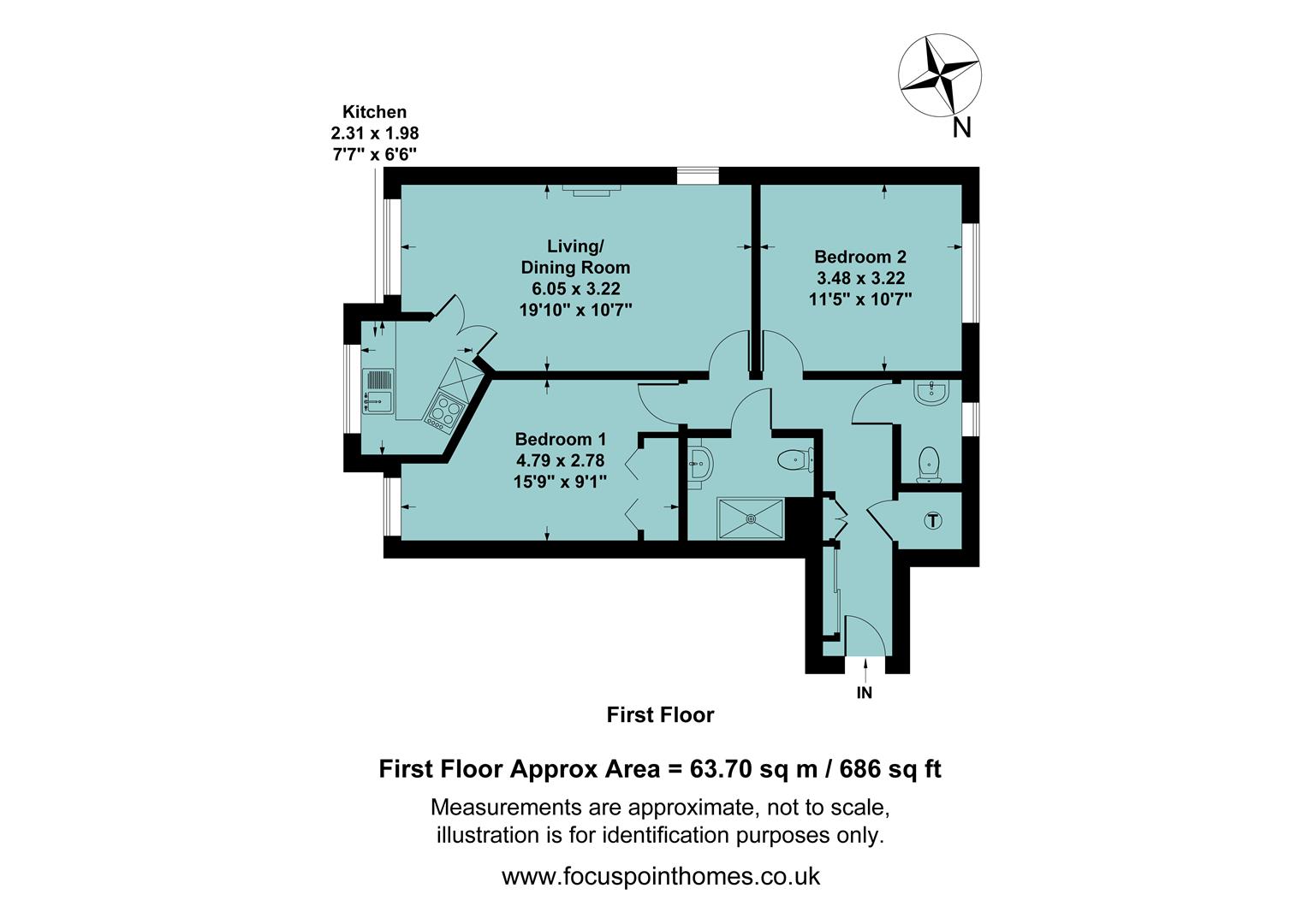 40 Spencer Court, Britannia Road, Banbury floorplan