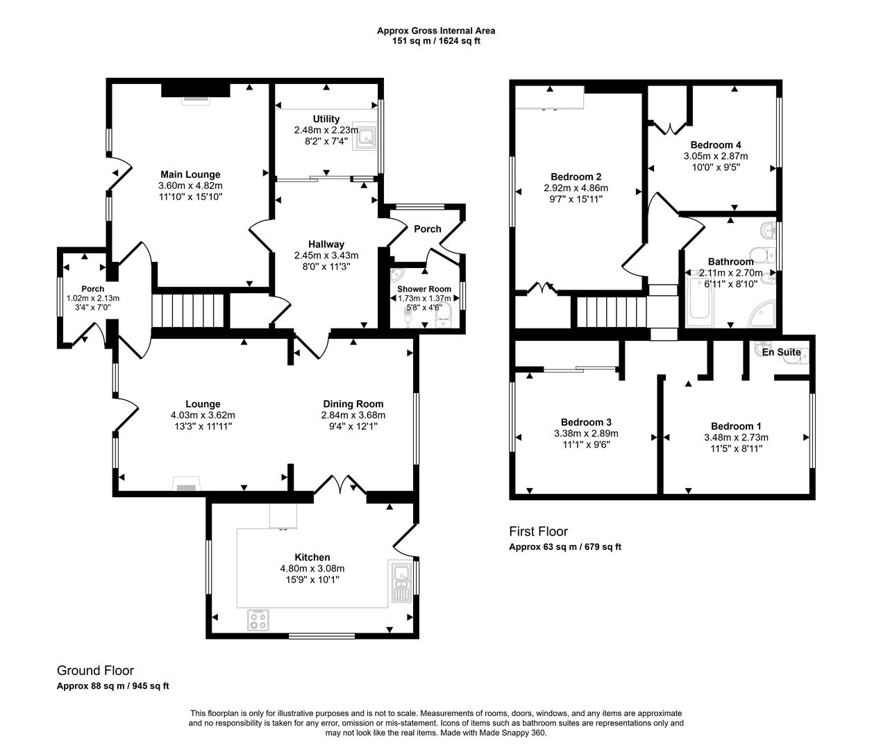 Glandwr, Beach Road, Newport floorplan