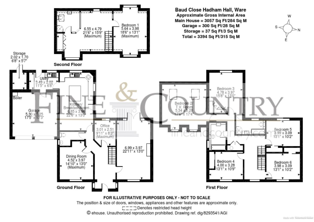 5 Bedrooms Detached house for sale in Baud Close Hadham Hall, Little Hadham, Ware SG11