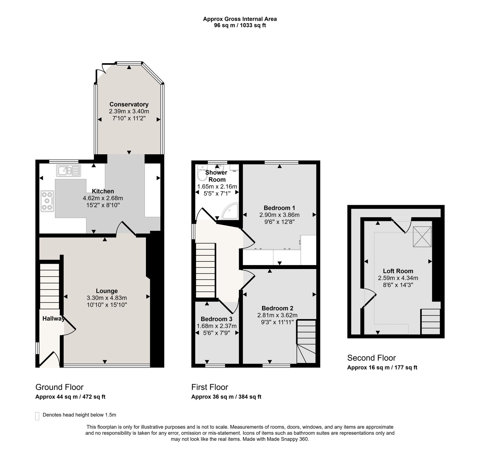 24 Moss Lane, Manchester floorplan