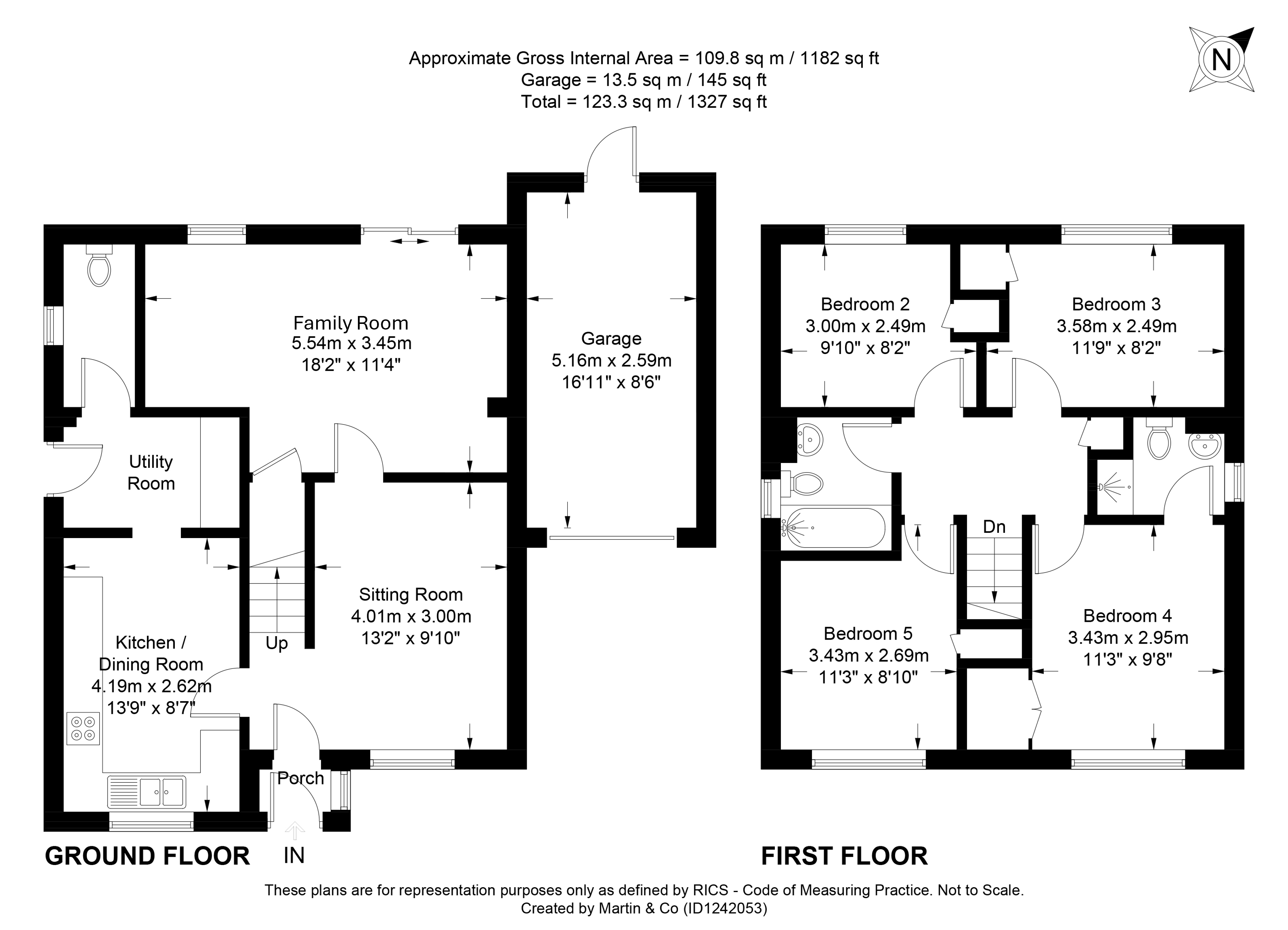 24, Honeysuckle Close, Winchester floorplan