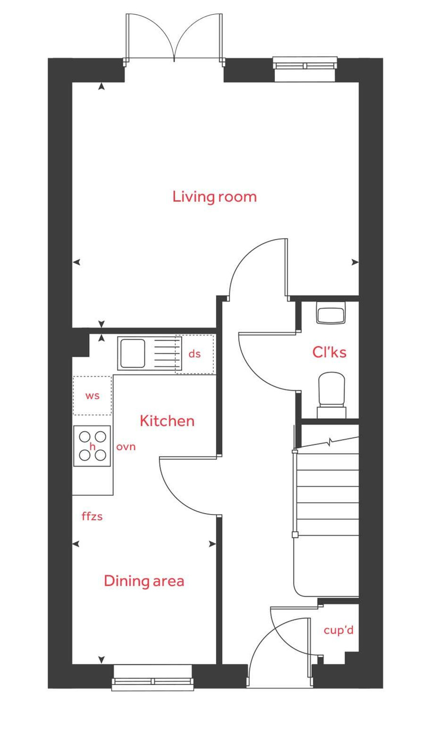 "Cartwright" at Rose Way, Edwalton, Nottingham NG12, 2 bedroom semi