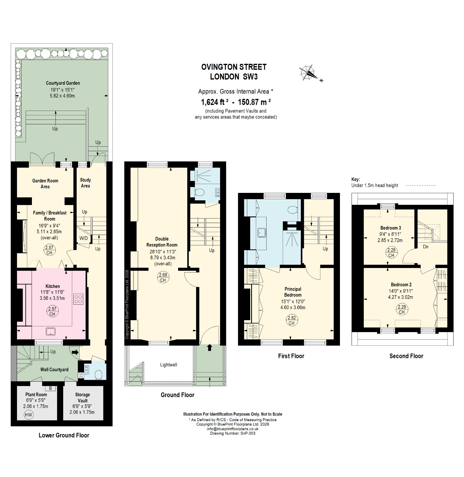 23, Ovington Street, London floorplan