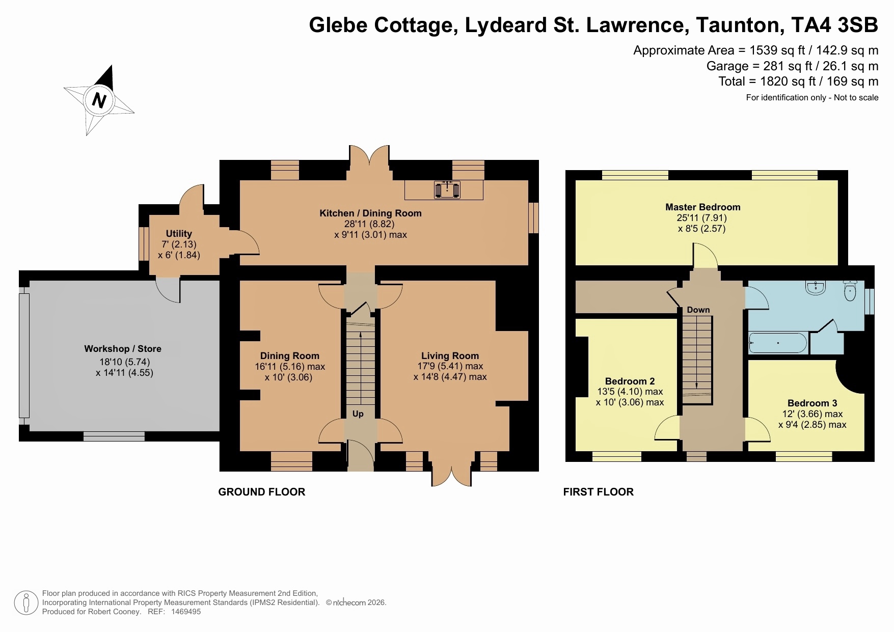 Glebe Cottage, Taunton floorplan