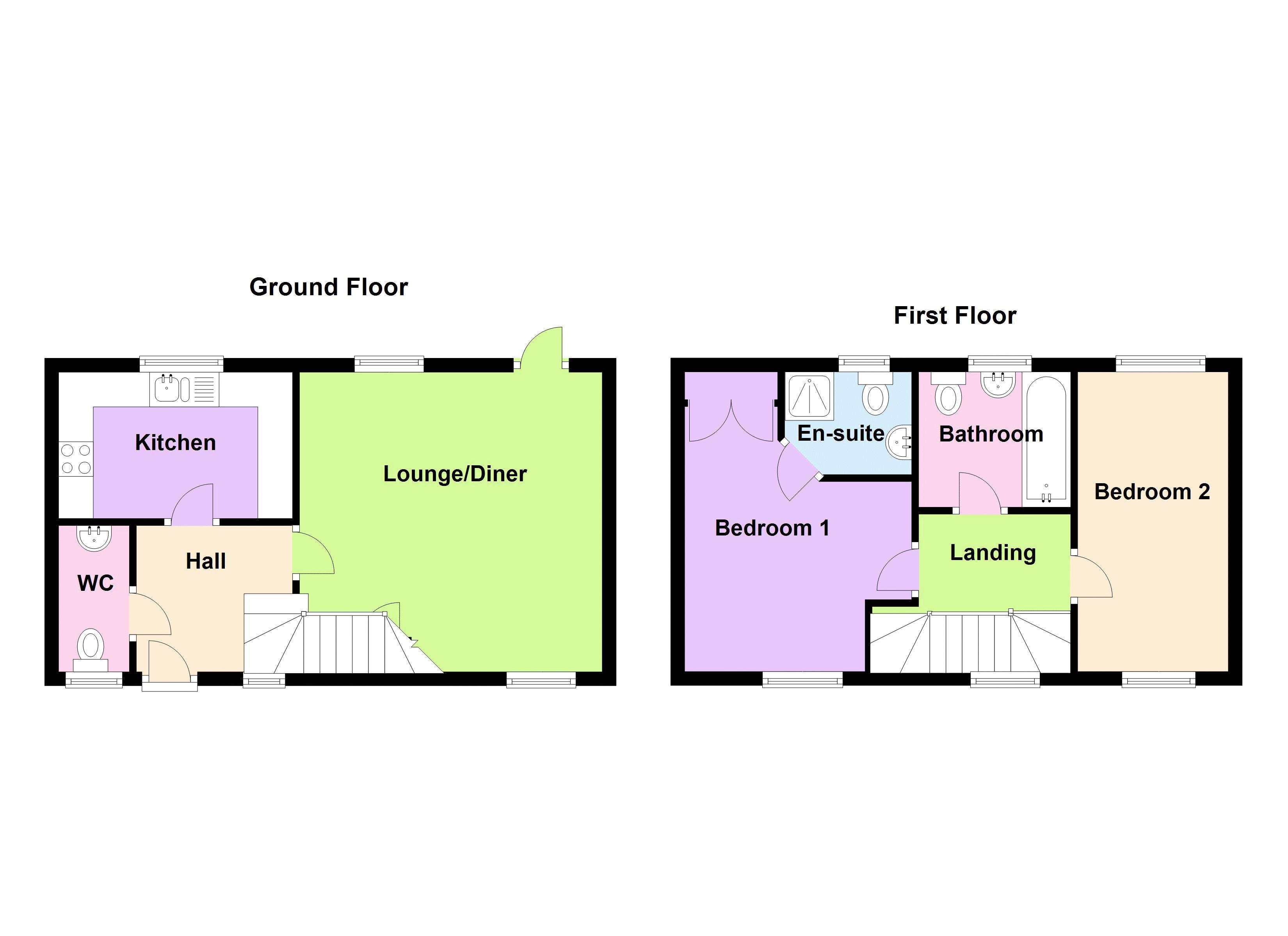 2 Bedrooms Terraced house to rent in Hornbeam Road, Trowbridge BA14