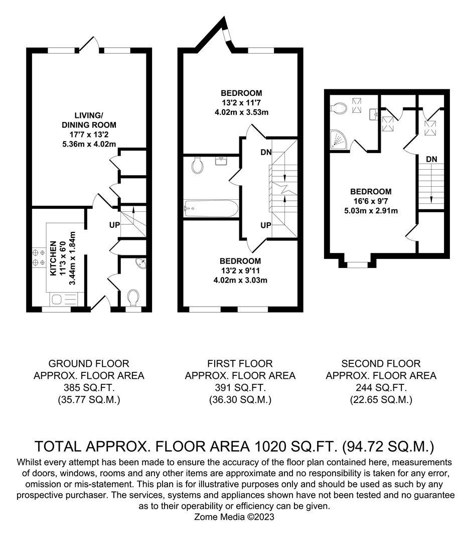 The Freehold, East Peckham, Tonbridge TN12, 3 bedroom end terrace house