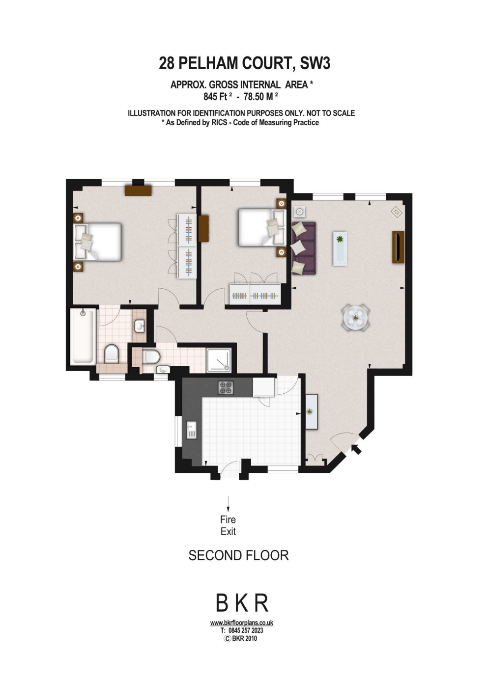 Pelham Court, 145,Flat 28, Fulham Road, London floorplan