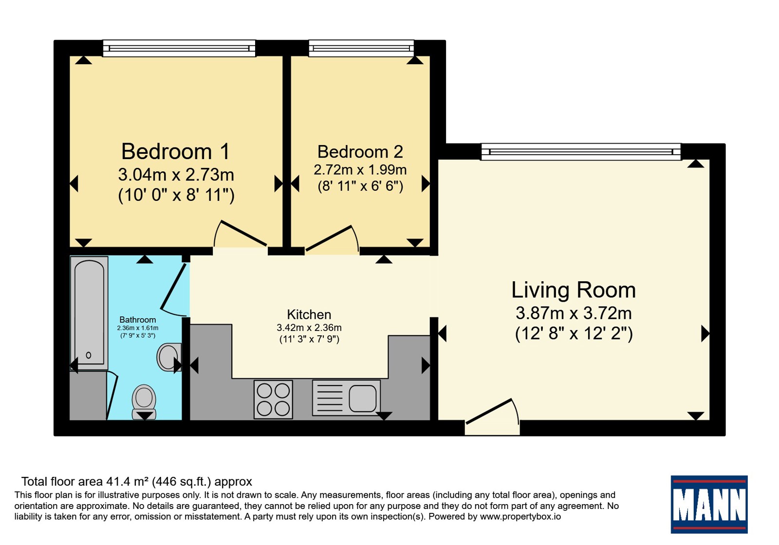 Flat 7,, Portland House, Sheerness floorplan