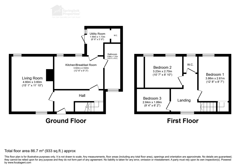 54, Stannary Road, St Austell floorplan