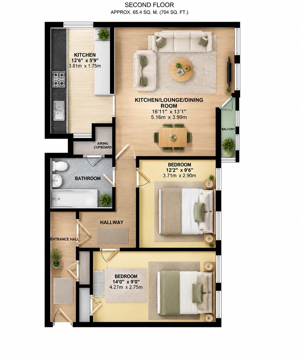 12, Cecil Court, Southend On Sea floorplan