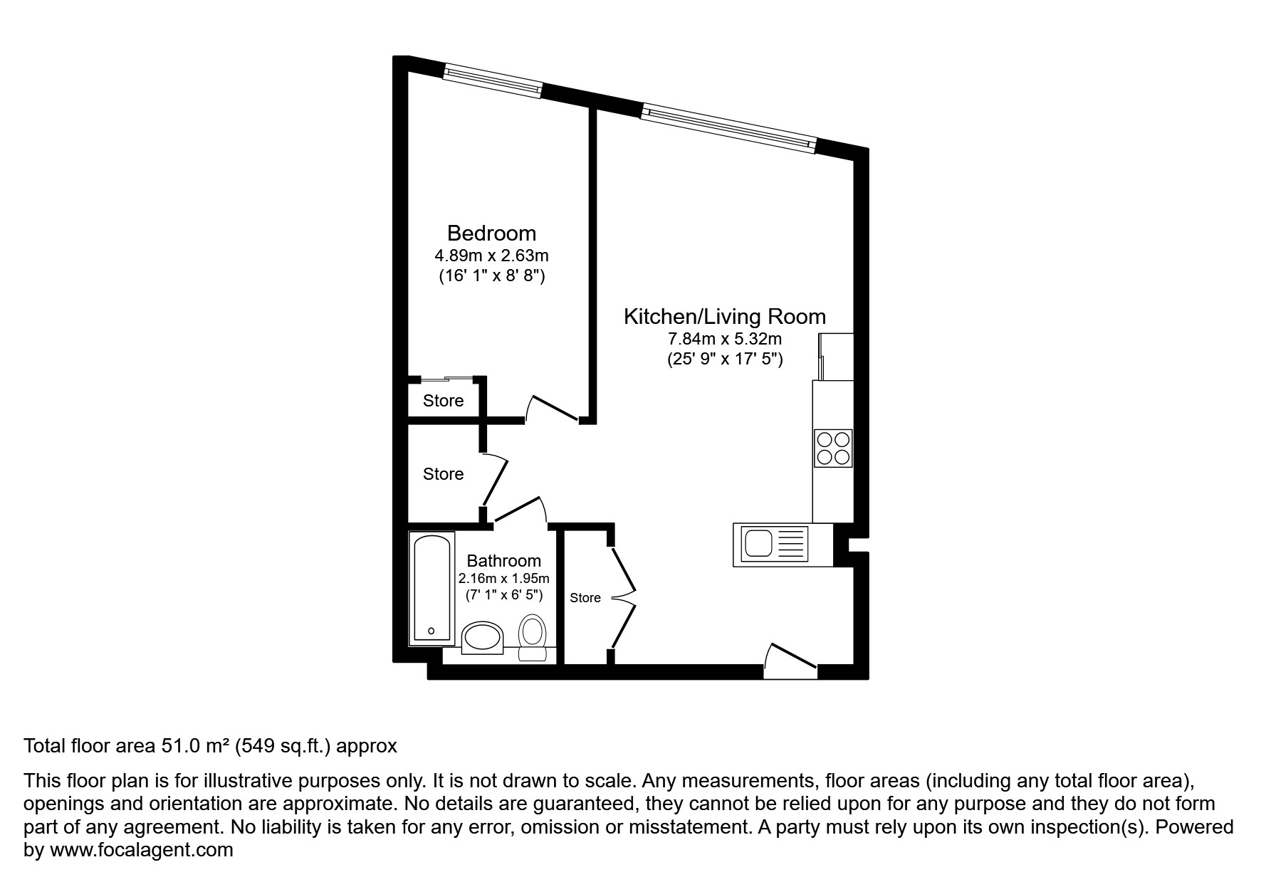 Flat 901, Riverstone Heights, London floorplan