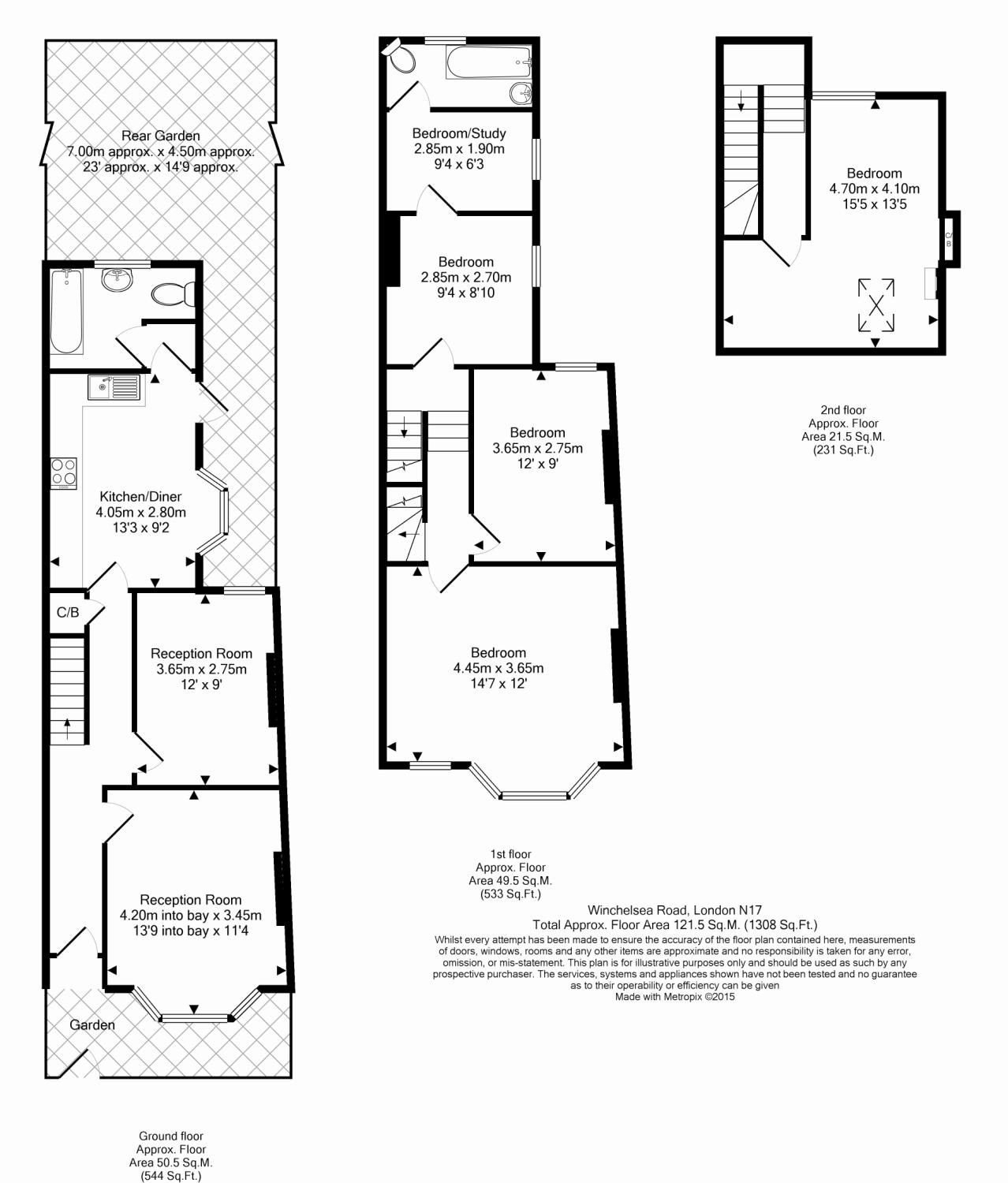 22, Winchelsea Road, London floorplan