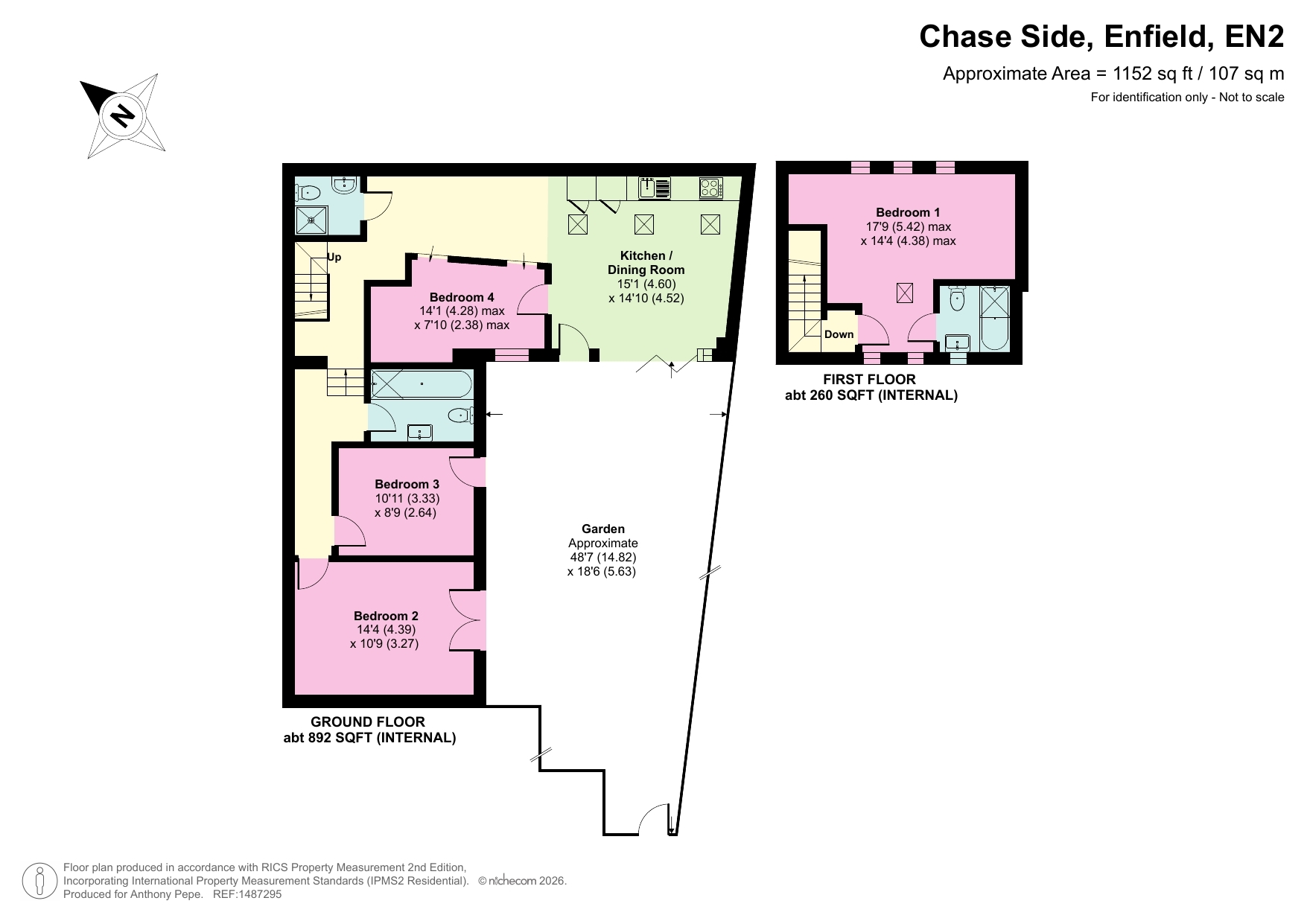 208, Chase Side, Enfield floorplan
