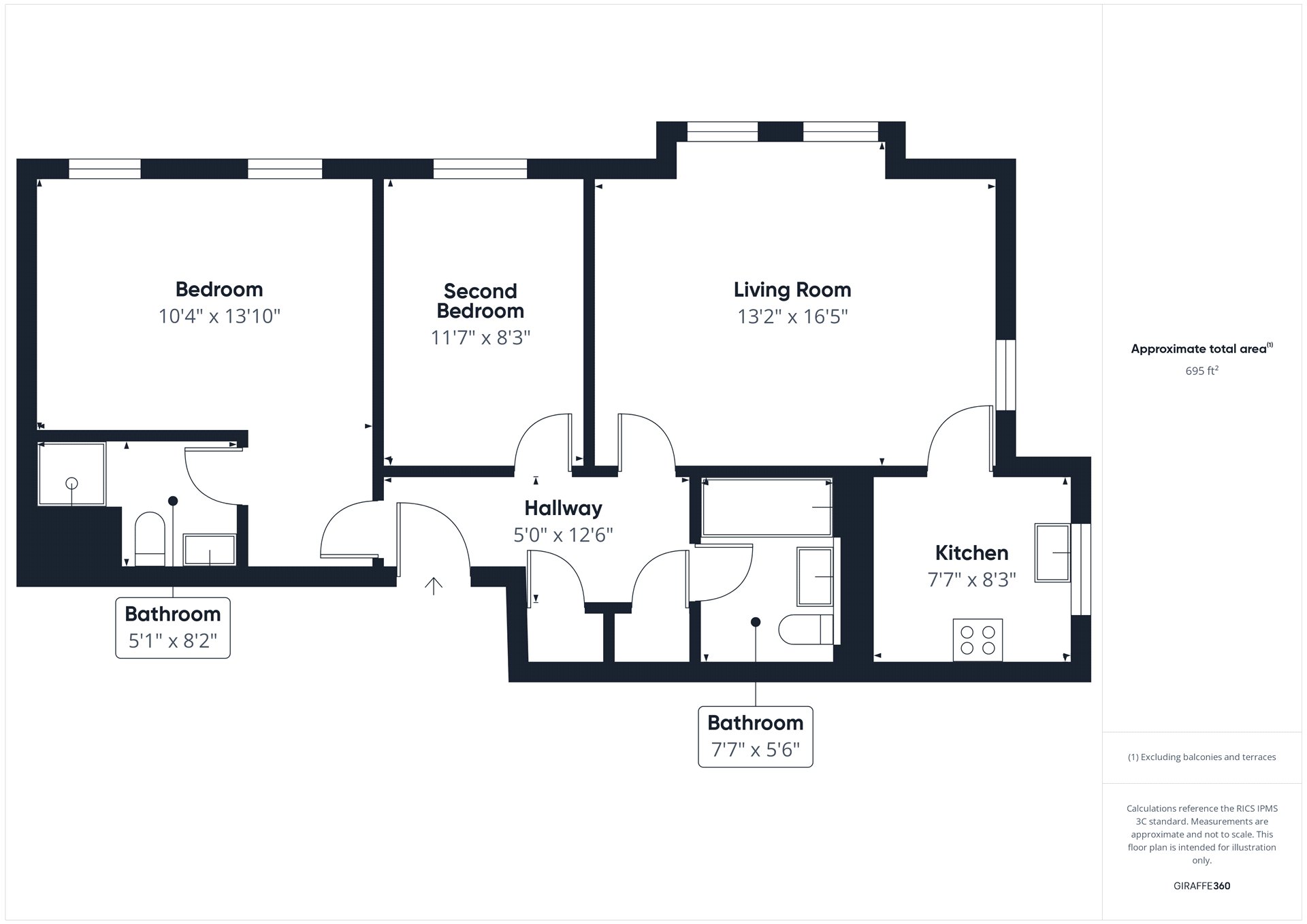 Flat 1, Somersham, 26, Ray Park Avenue, Maidenhead floorplan