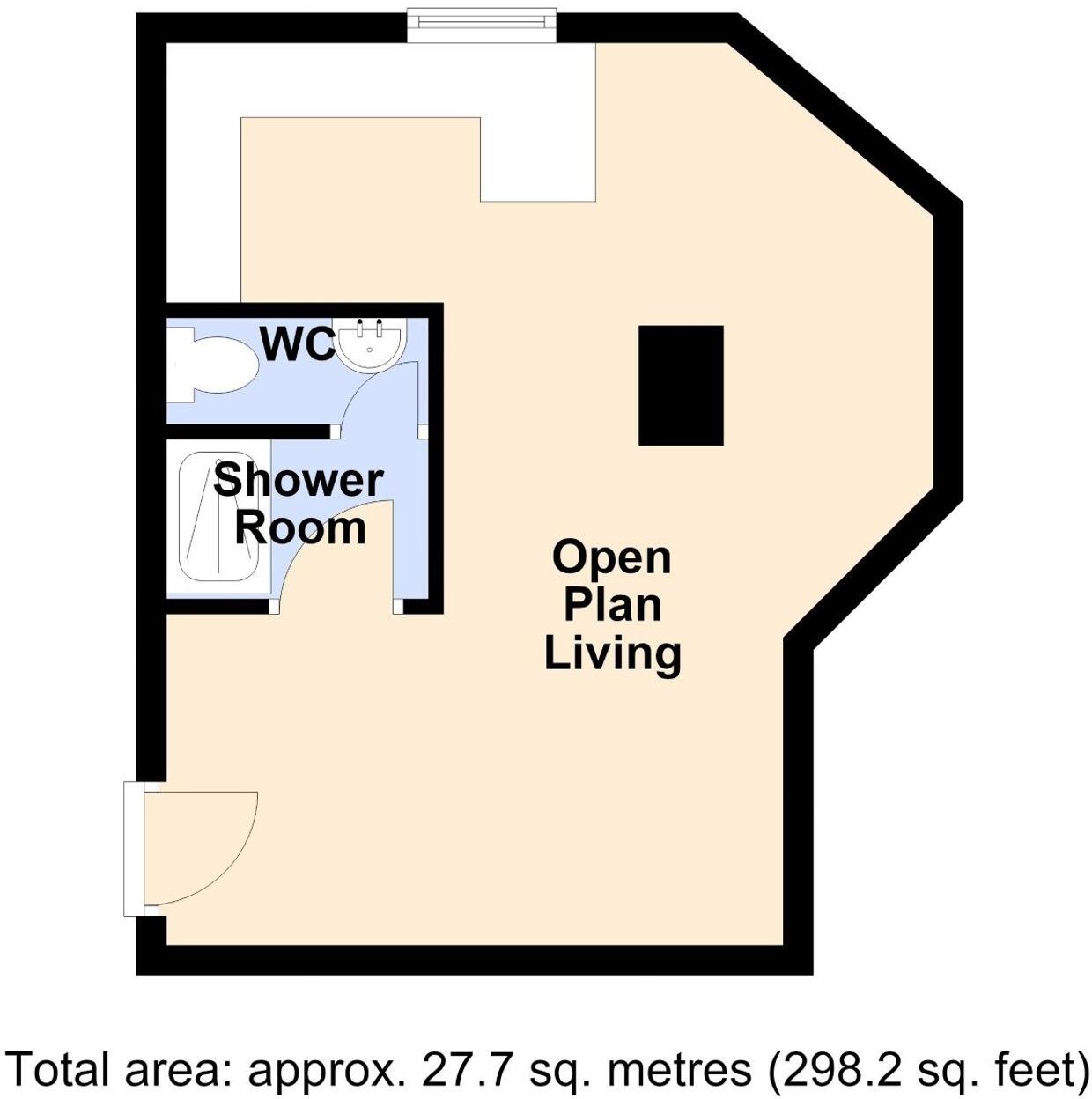 118 B High Street, Boston floorplan