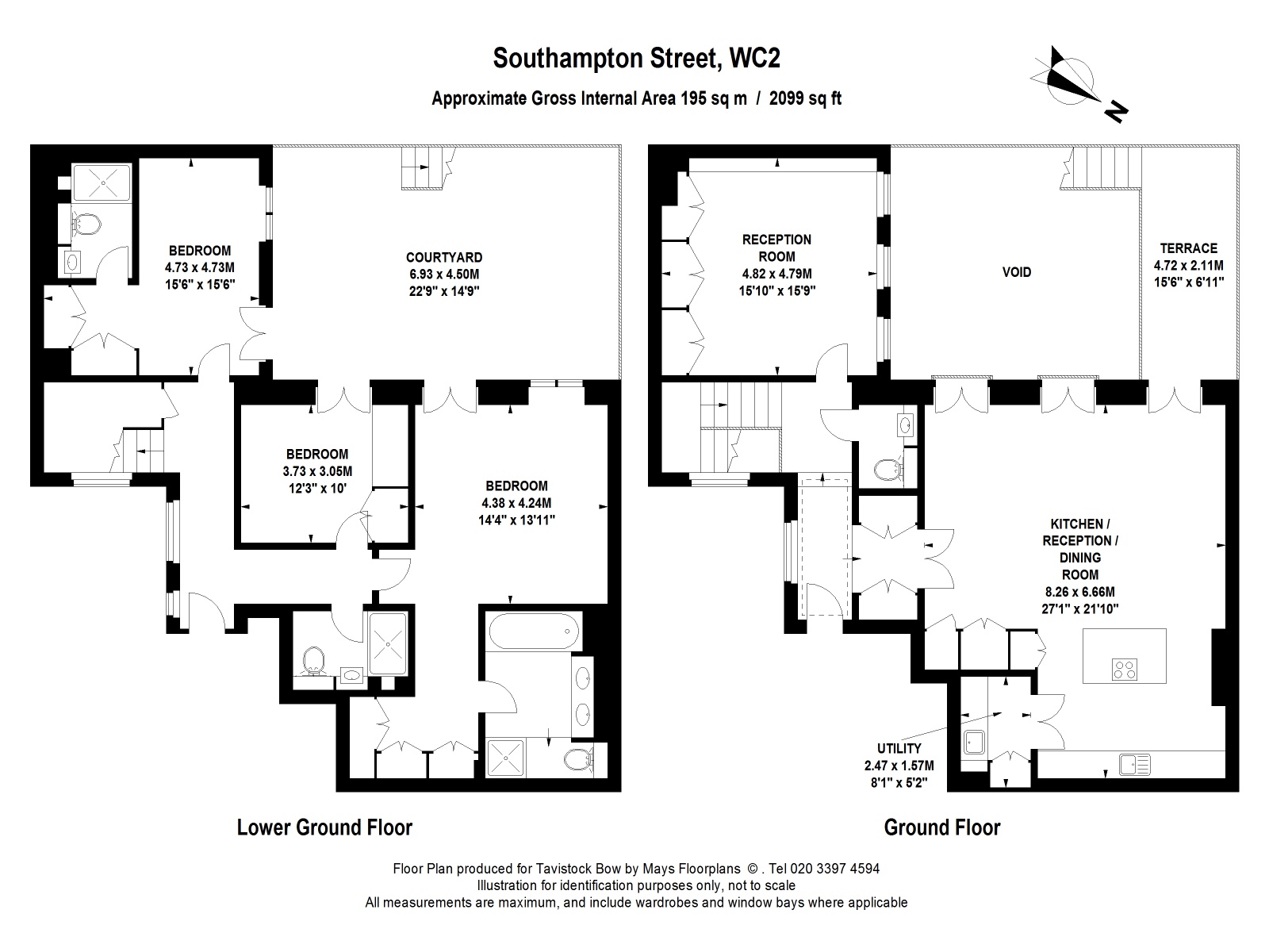 3 Bedrooms Flat to rent in Southampton Street, London WC2E