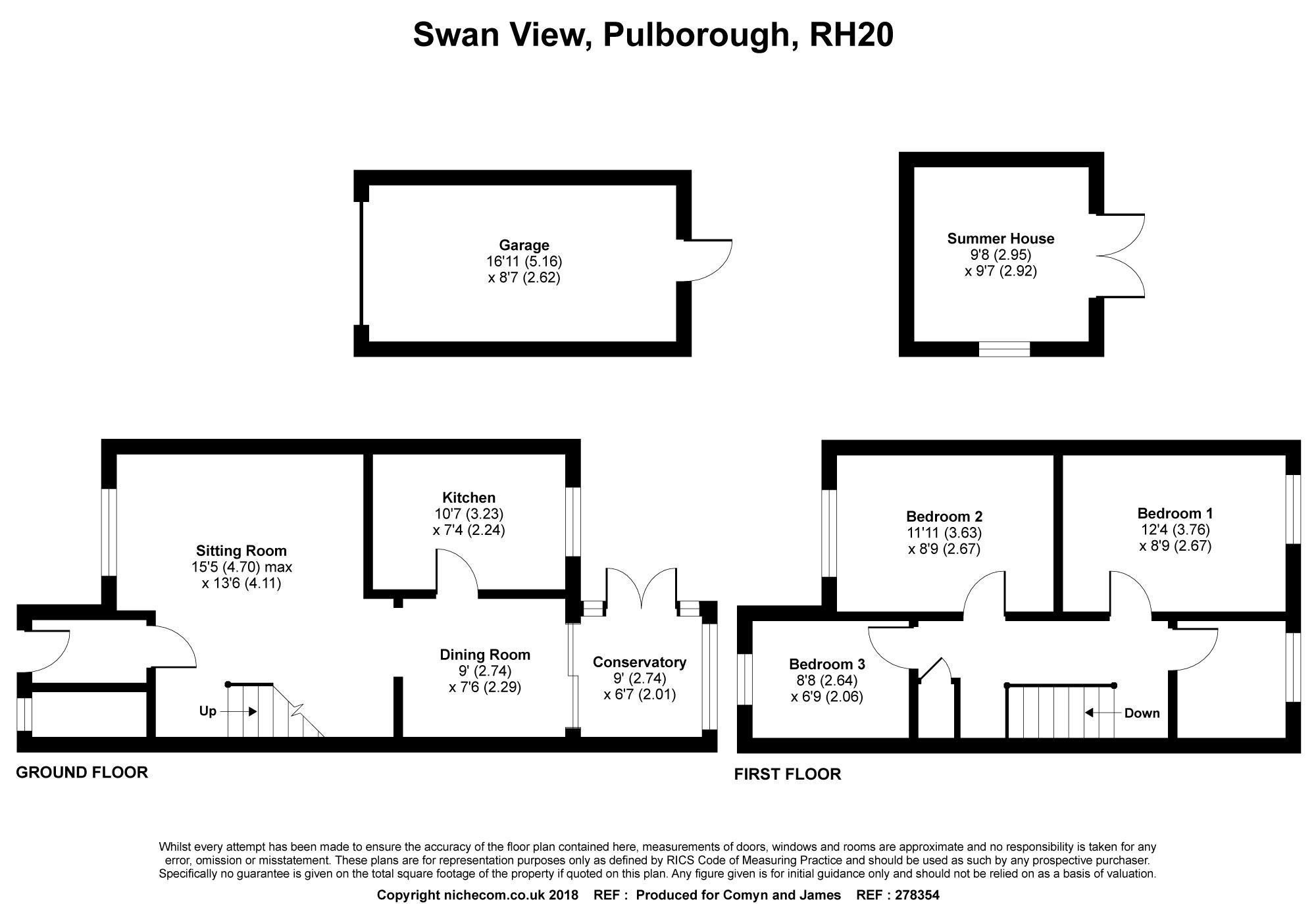 3 Bedrooms Semi-detached house for sale in Swan View, Pulborough RH20