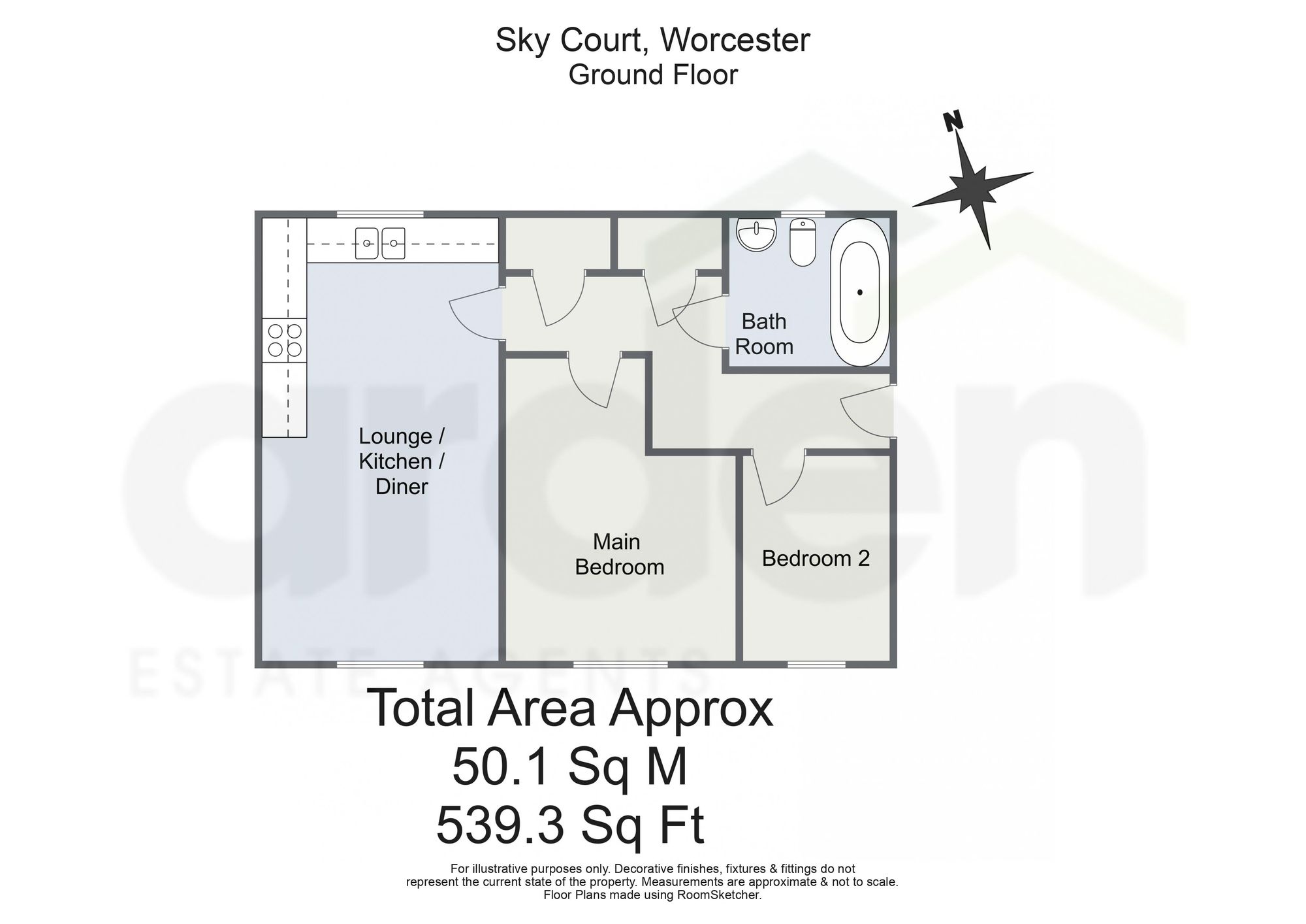 9 Sky Court, Worcester floorplan