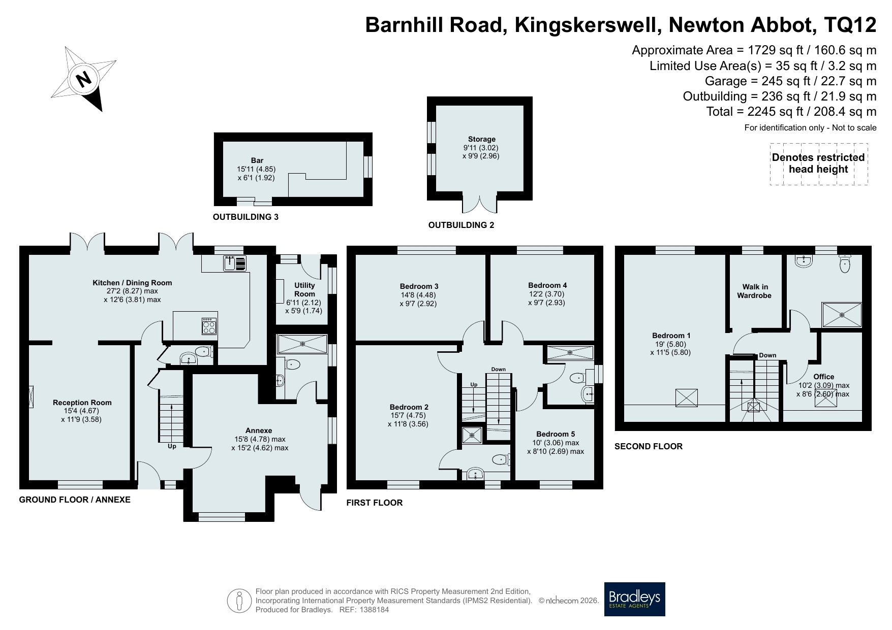 Belmont House,, Barnhill Road, Newton Abbot floorplan