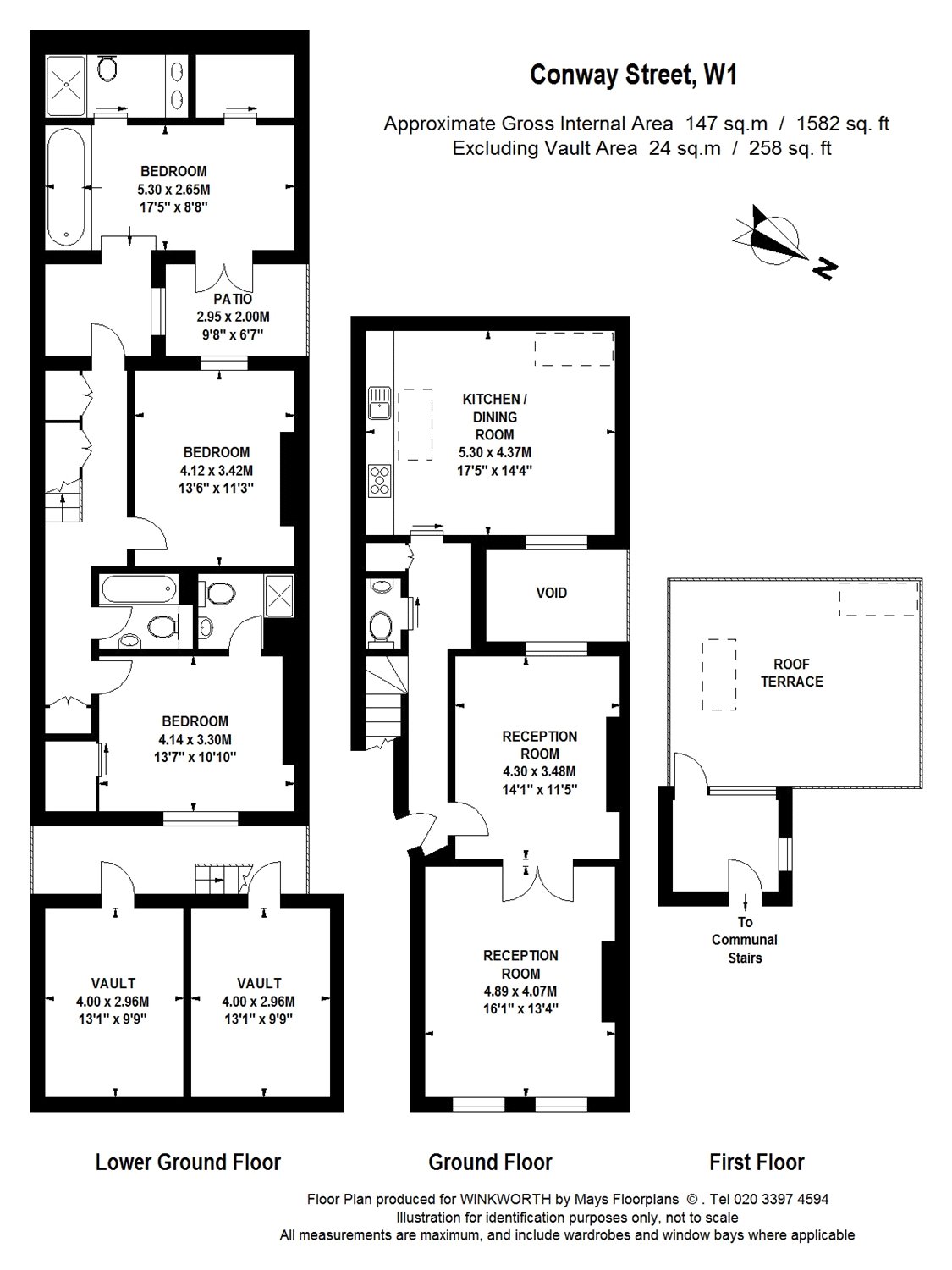 Flat A, 23, Conway Street, London floorplan