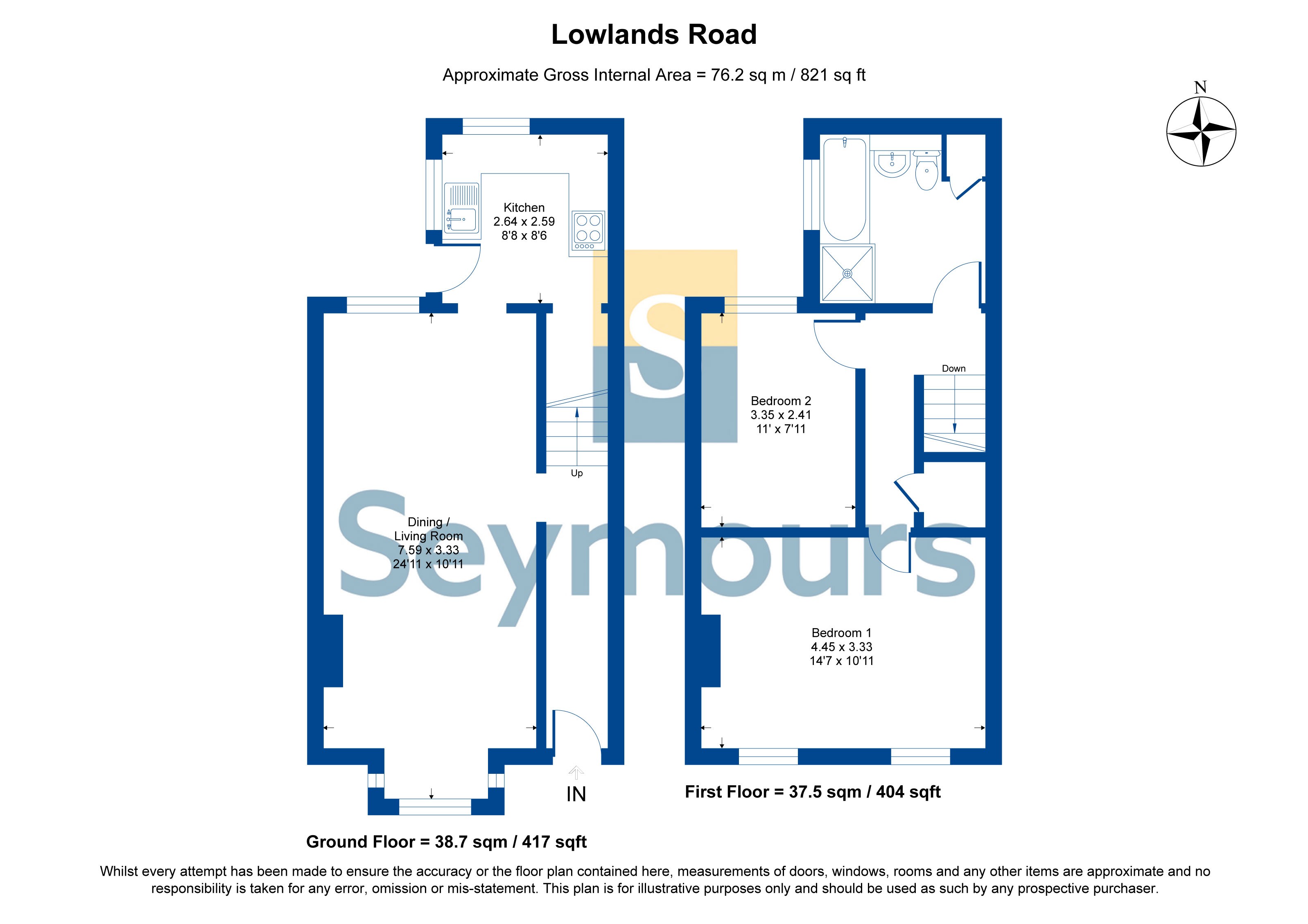 25, Lowlands Road, Camberley floorplan
