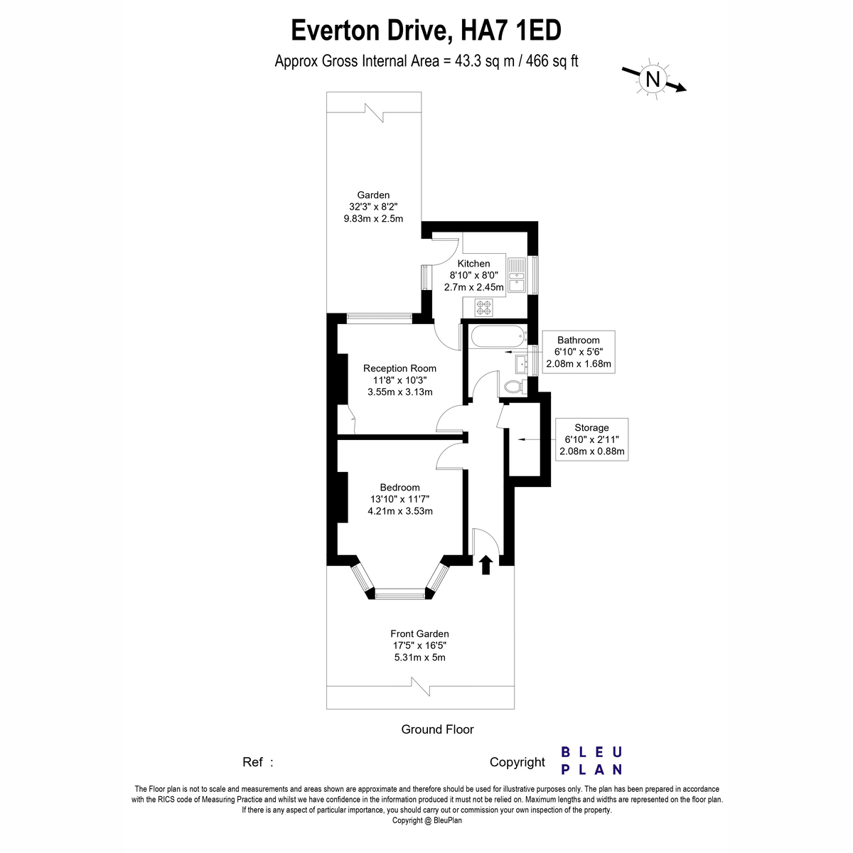 76, Everton Drive, Middlesex floorplan
