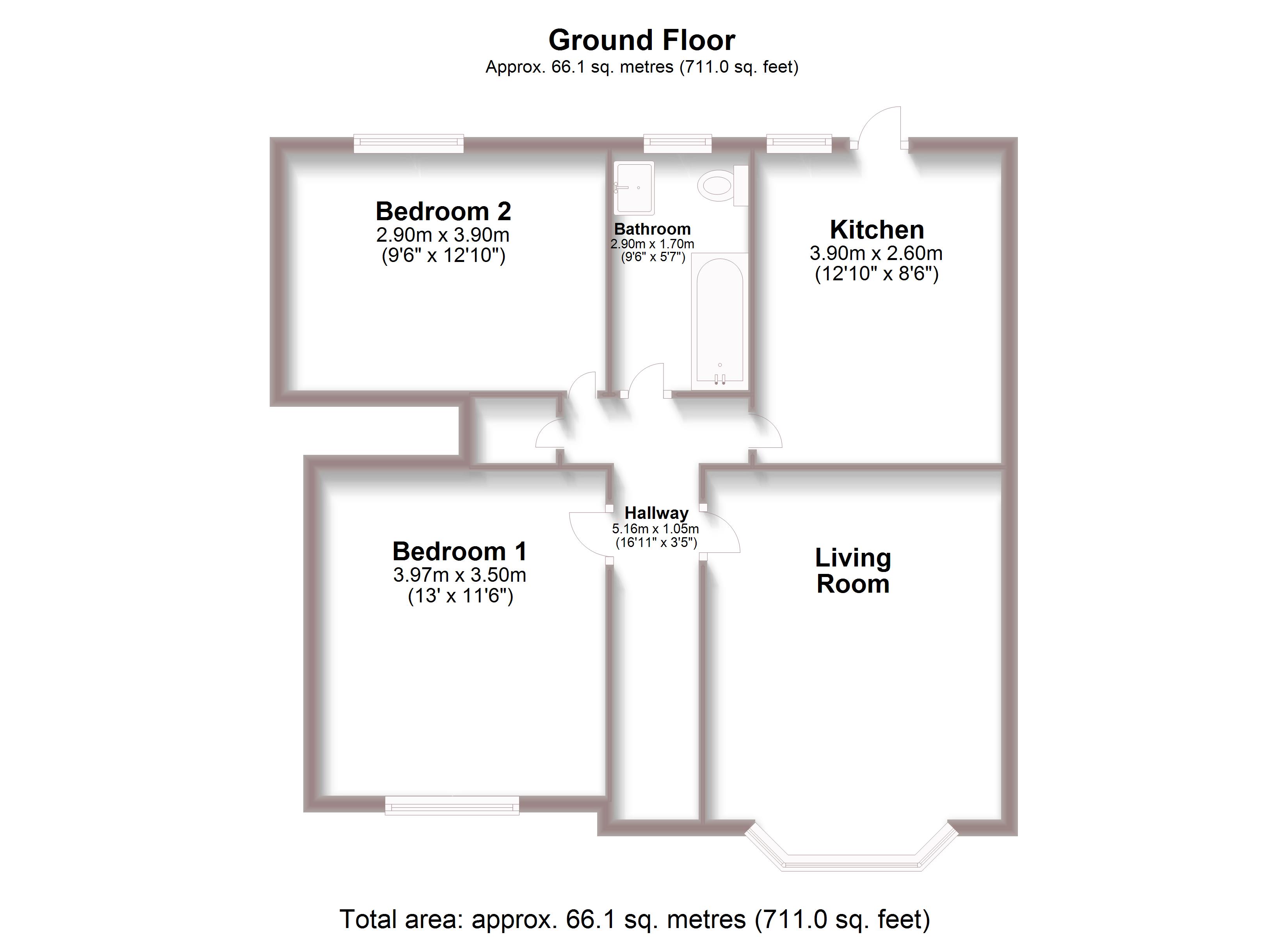19, Carden hill, Brighton floorplan