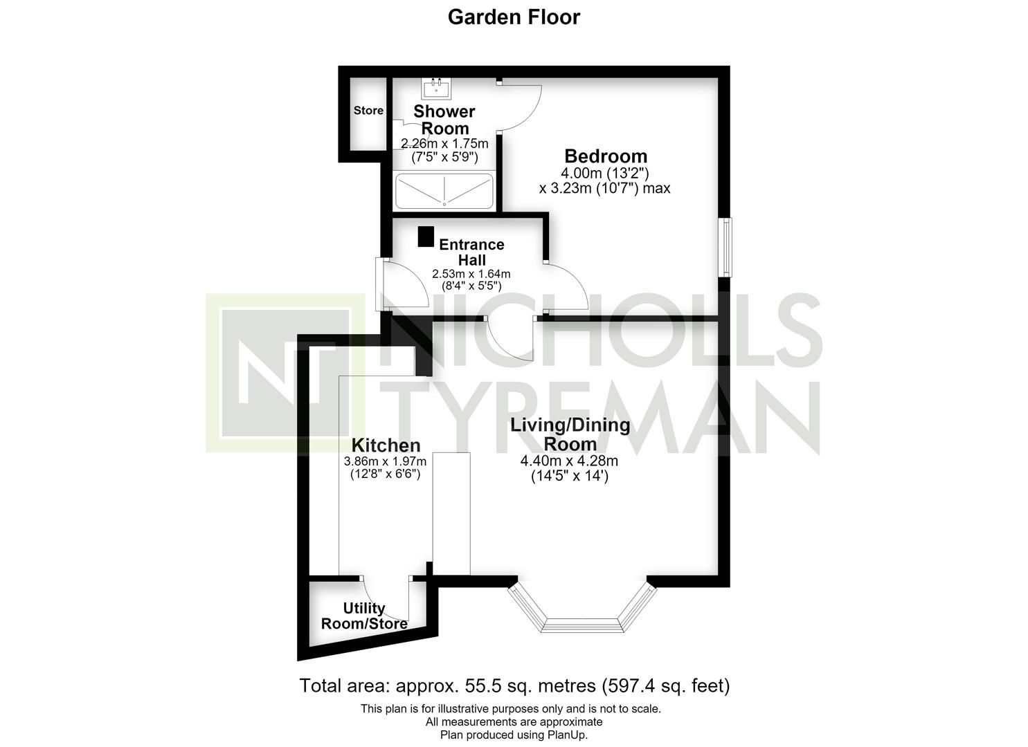 Apartment B, 17-18, York Place, Harrogate floorplan