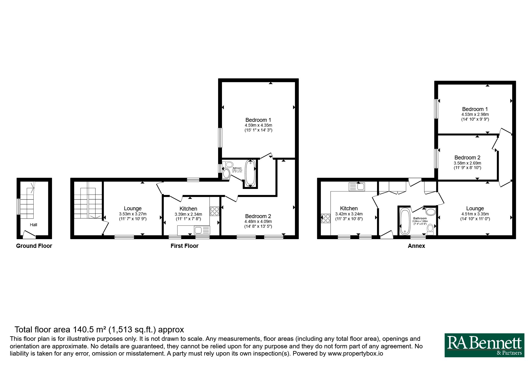 2 and 2A,, Portland Place, Gloucestershire floorplan