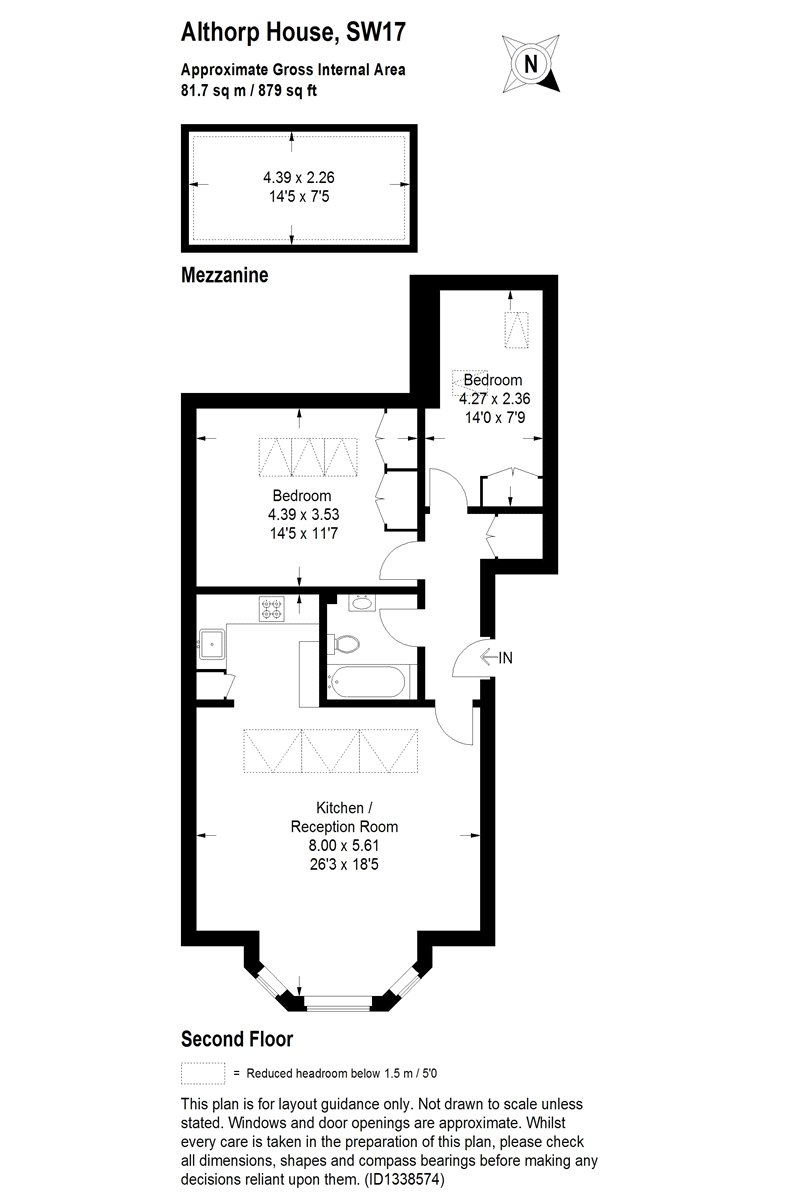 Flat 5 Althorp House, 4-6, Althorp Road, London floorplan