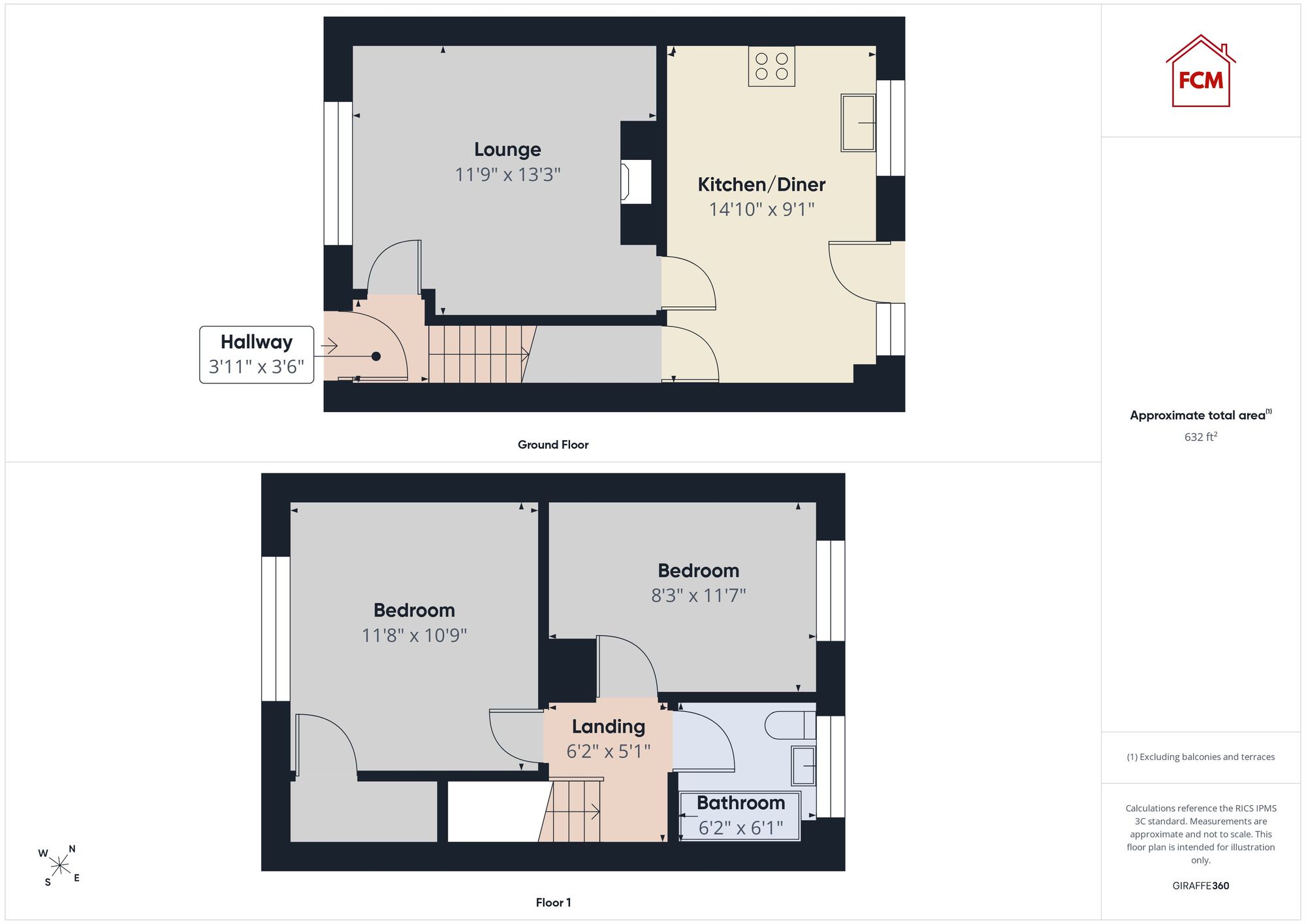 2 Springfield Grove, Whitehaven floorplan