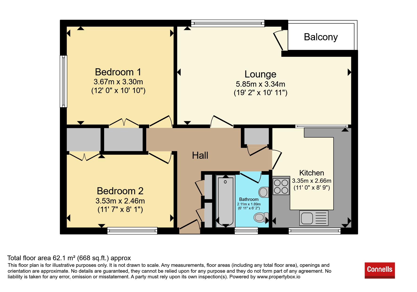 2a, The Glebe, Stevenage floorplan