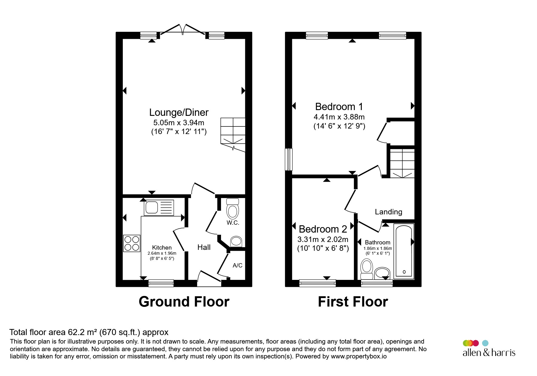 16, Compton Close, Glastonbury floorplan