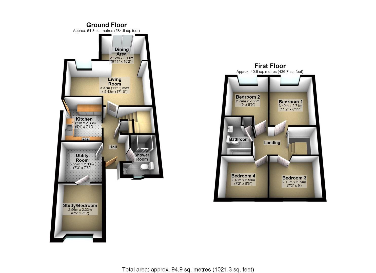 20, Beaufort Close, Bicester floorplan