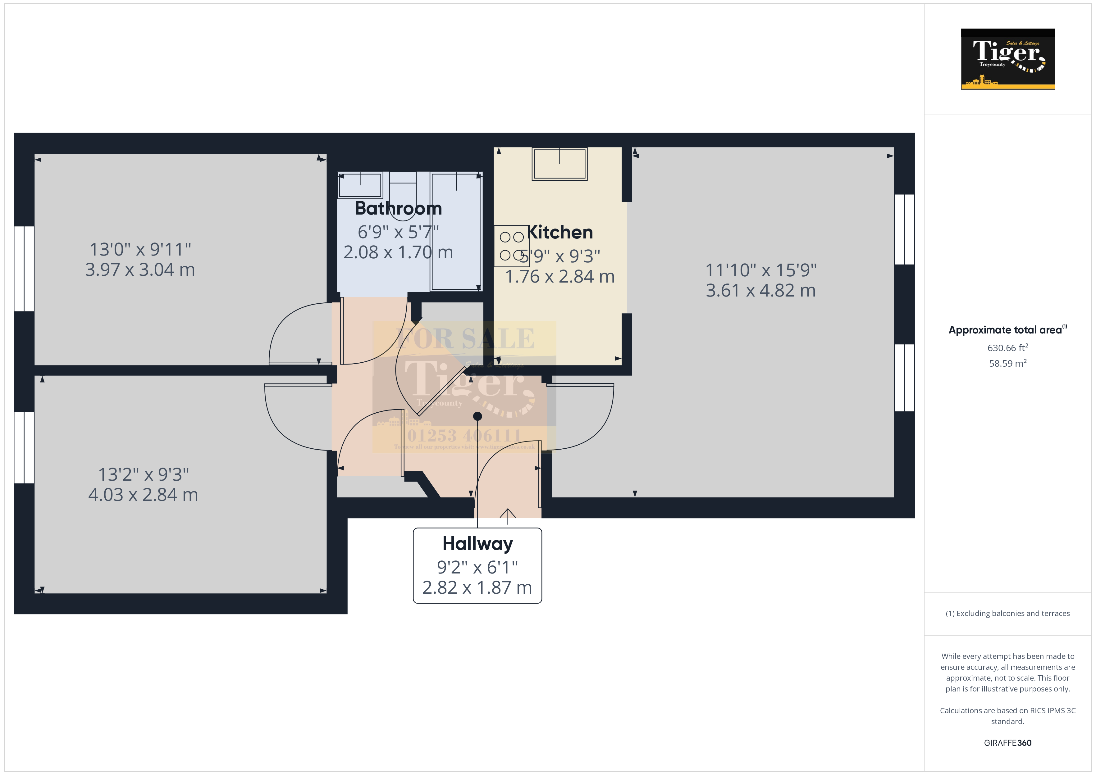 6 Claughton Mansions, Harcourt Road, Blackpool floorplan