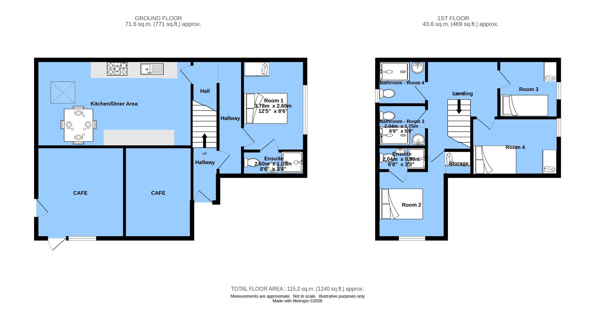 Room 1, 12, Infirmary Road, Chesterfield floorplan