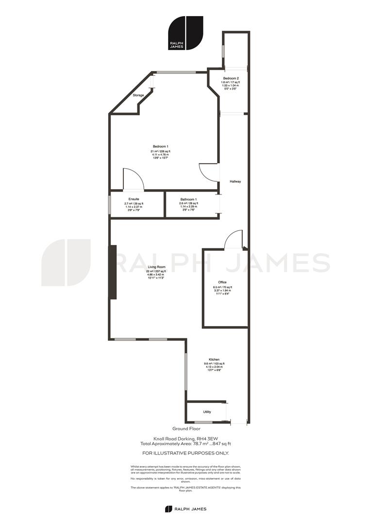 Knoll Road, Dorking floorplan