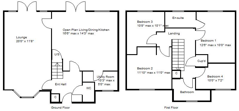 95, Buttermere Crescent, Doncaster floorplan