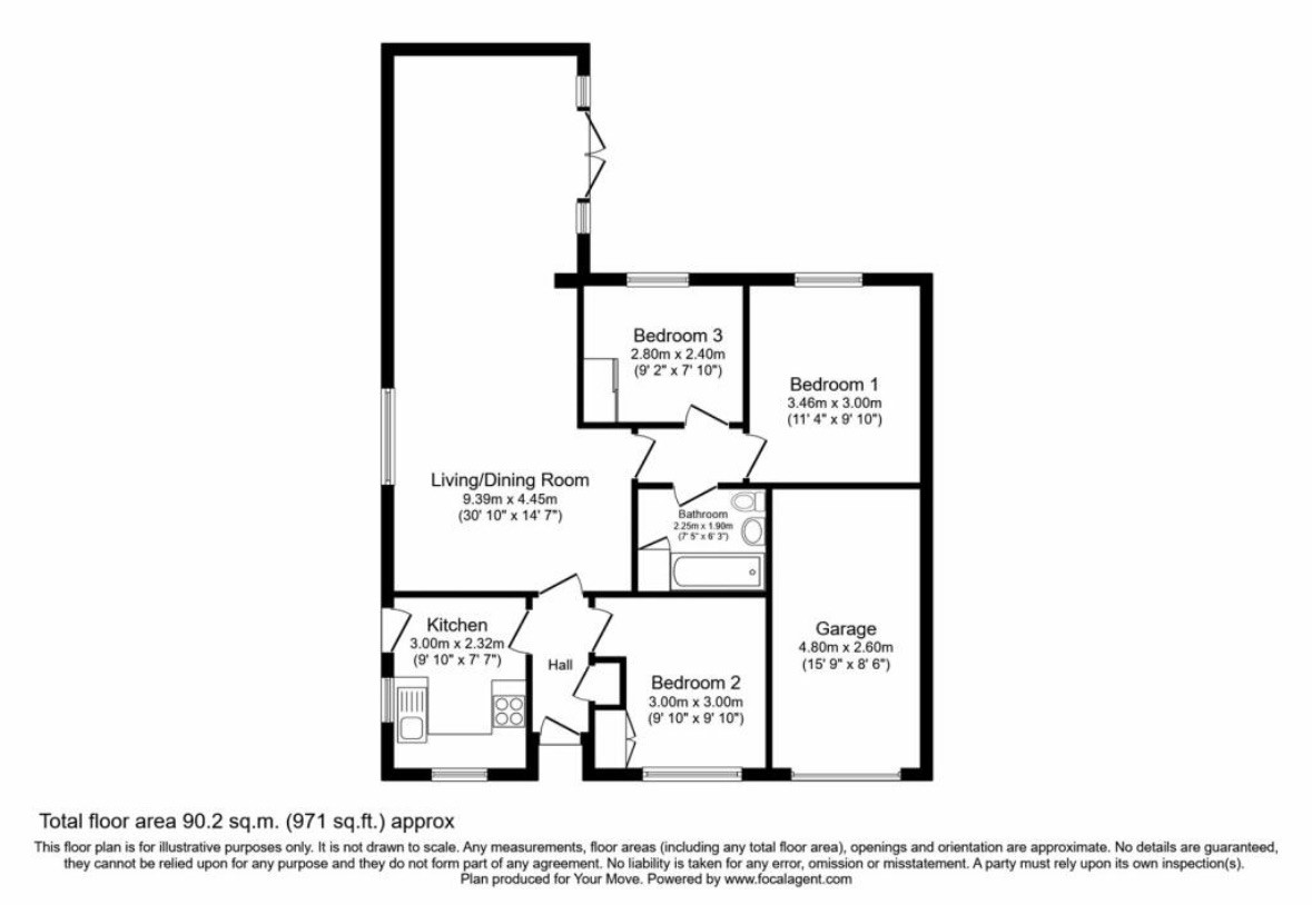 98, Hillside Avenue, Bromley Cross, Bolton, Greater Manchester floorplan