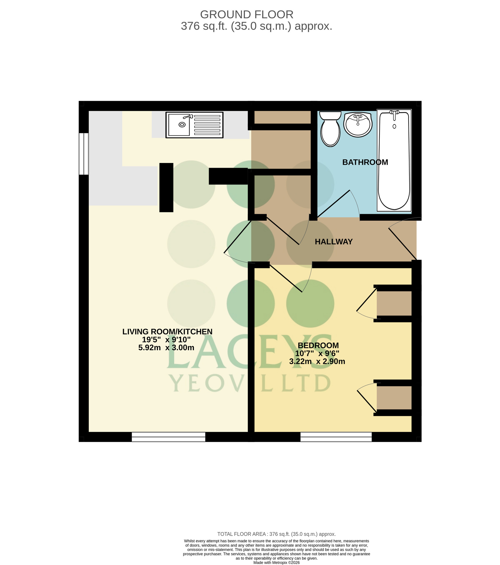 Flat 1, Yeovil floorplan