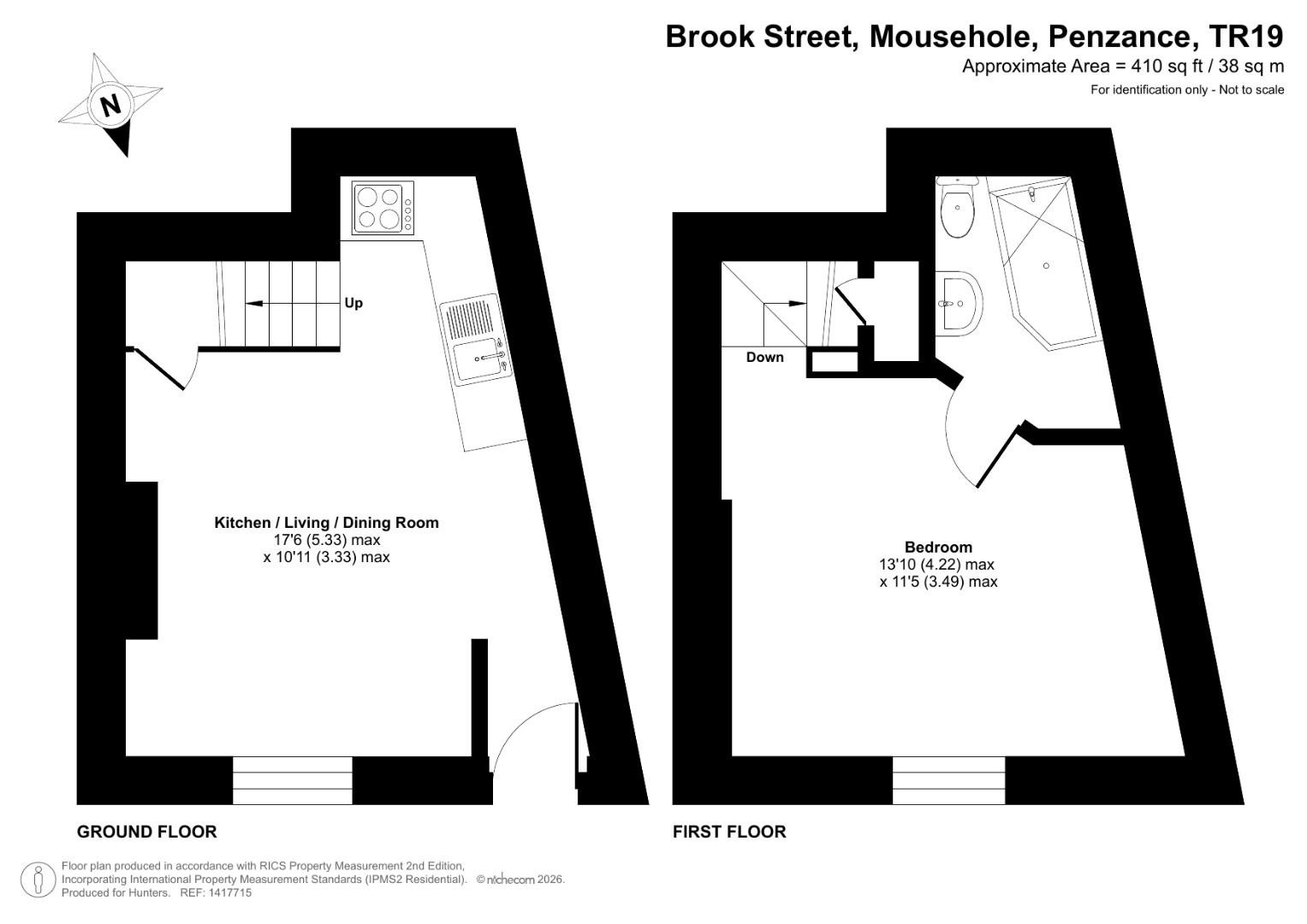3, Brook Street, Penzance floorplan