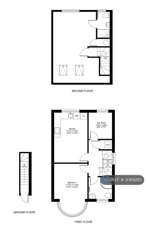 Flat   Hunters Grove, Harrow floorplan