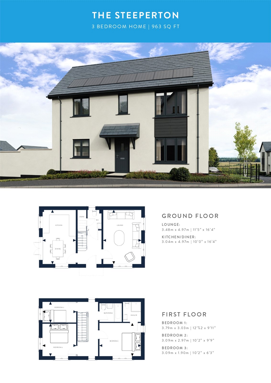 Plot 39 Hollywell Meadow,, The Steeperton, Hollywell Meadow, South Molton floorplan
