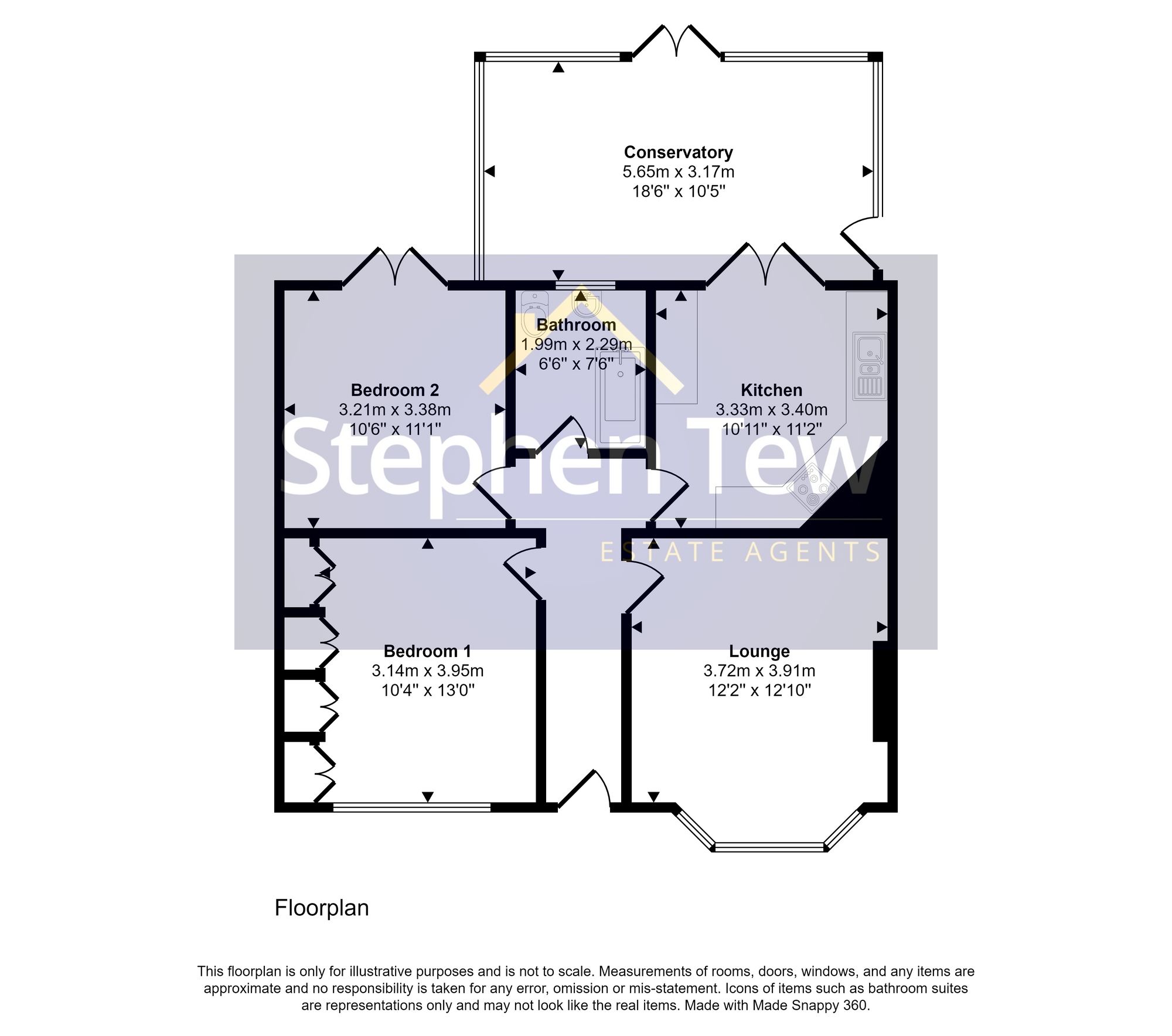 Selby Avenue, Blackpool FY4, 2 bedroom semidetached bungalow for sale
