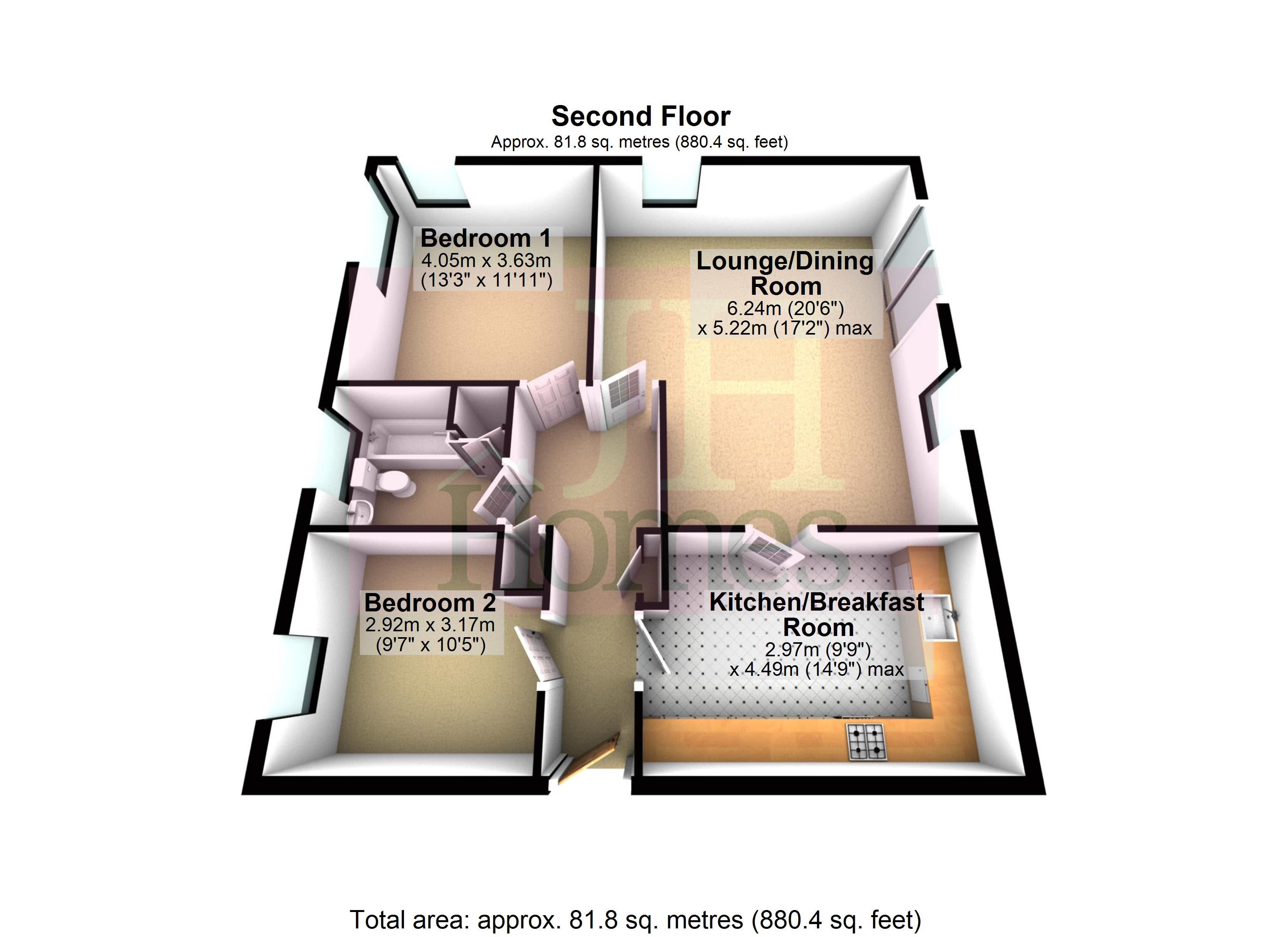 6, Dalmore Court, Barrow-in-Furness floorplan