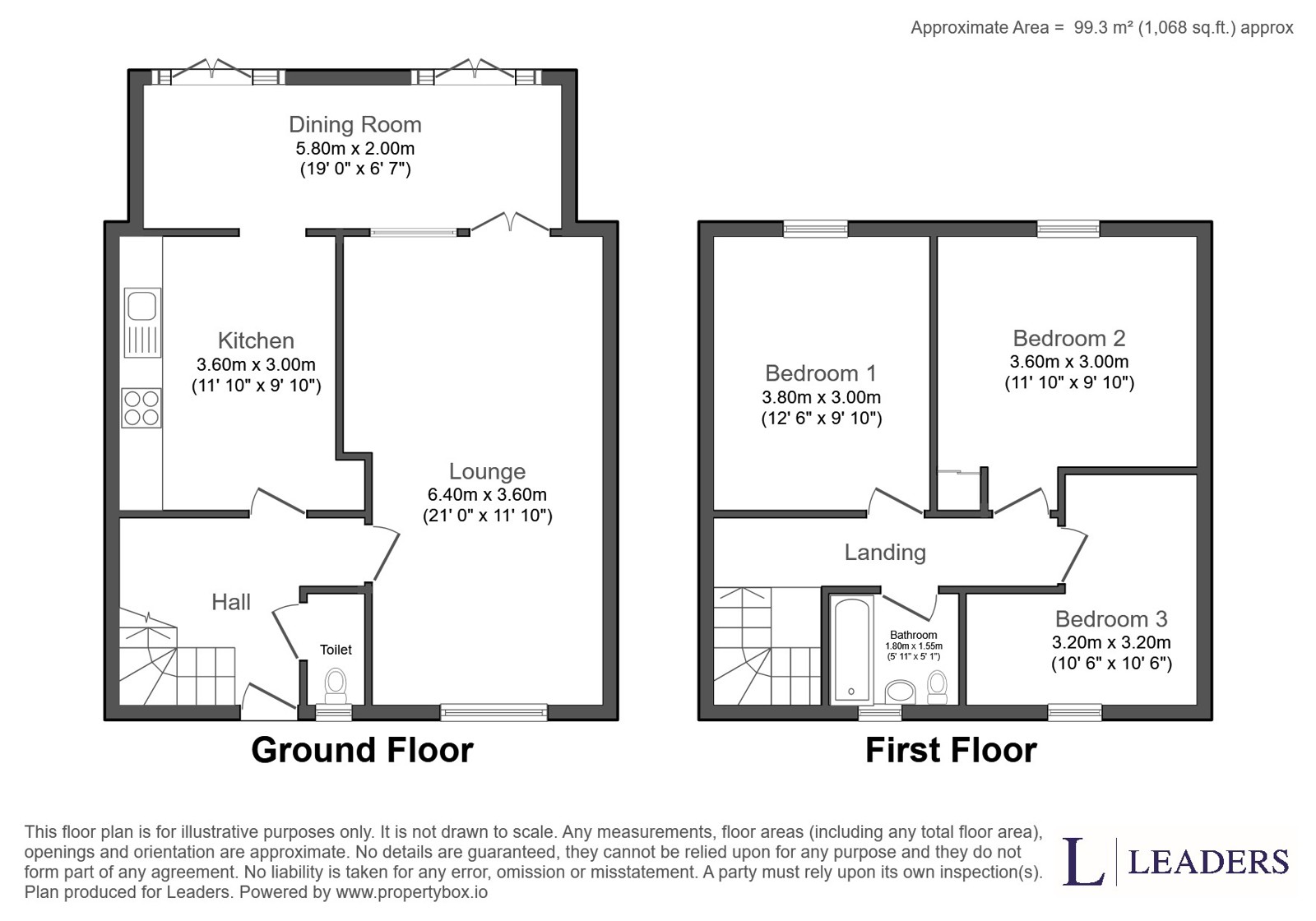 145, Trident Drive, Dunstable floorplan