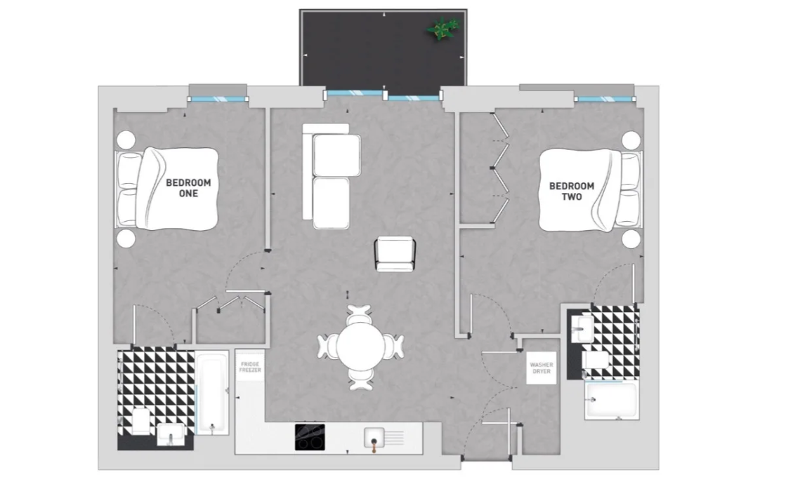 Beton, 14 Wembley Park Blvd, Wembley Park,, London floorplan