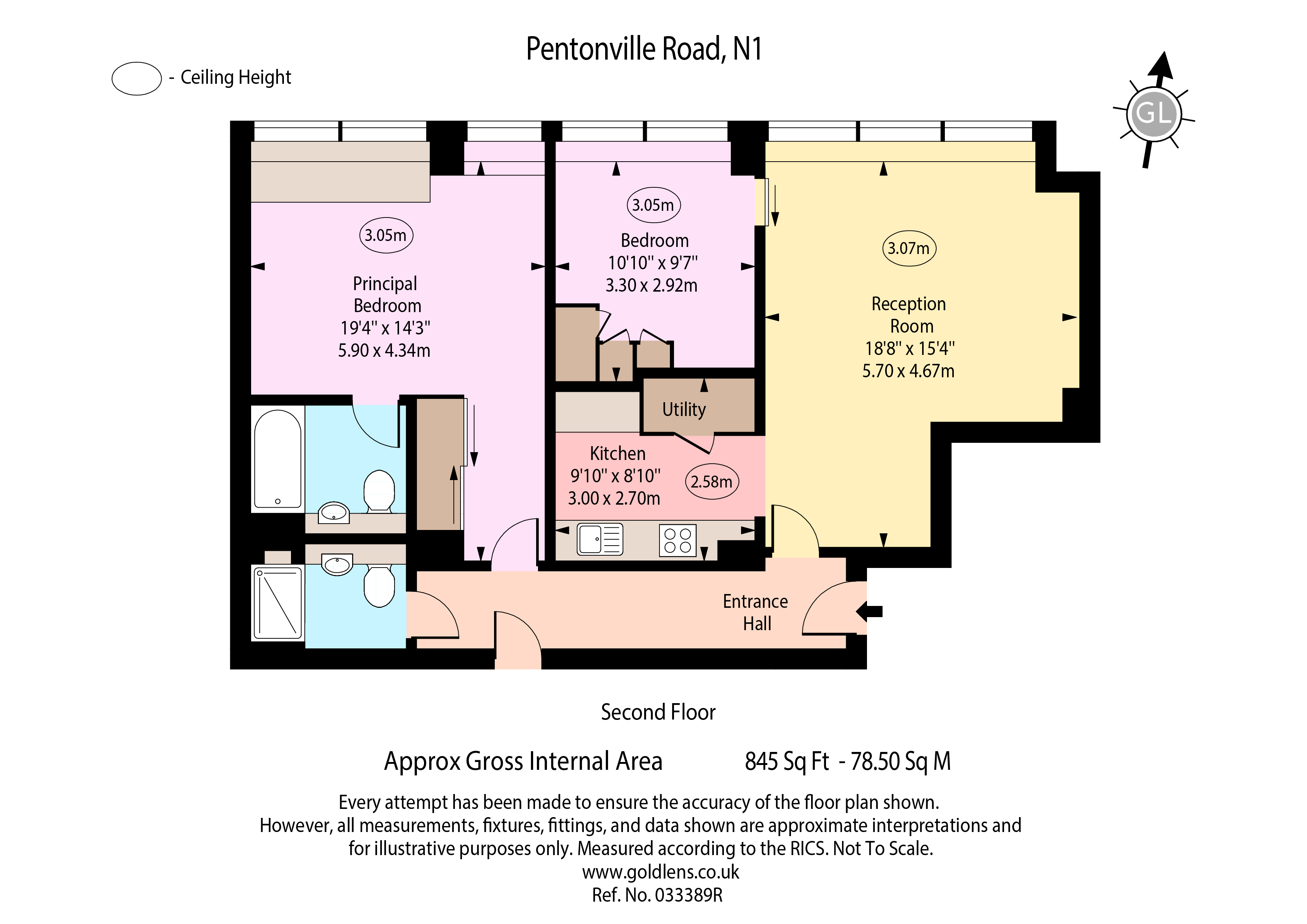 Pentonville Road, London floorplan