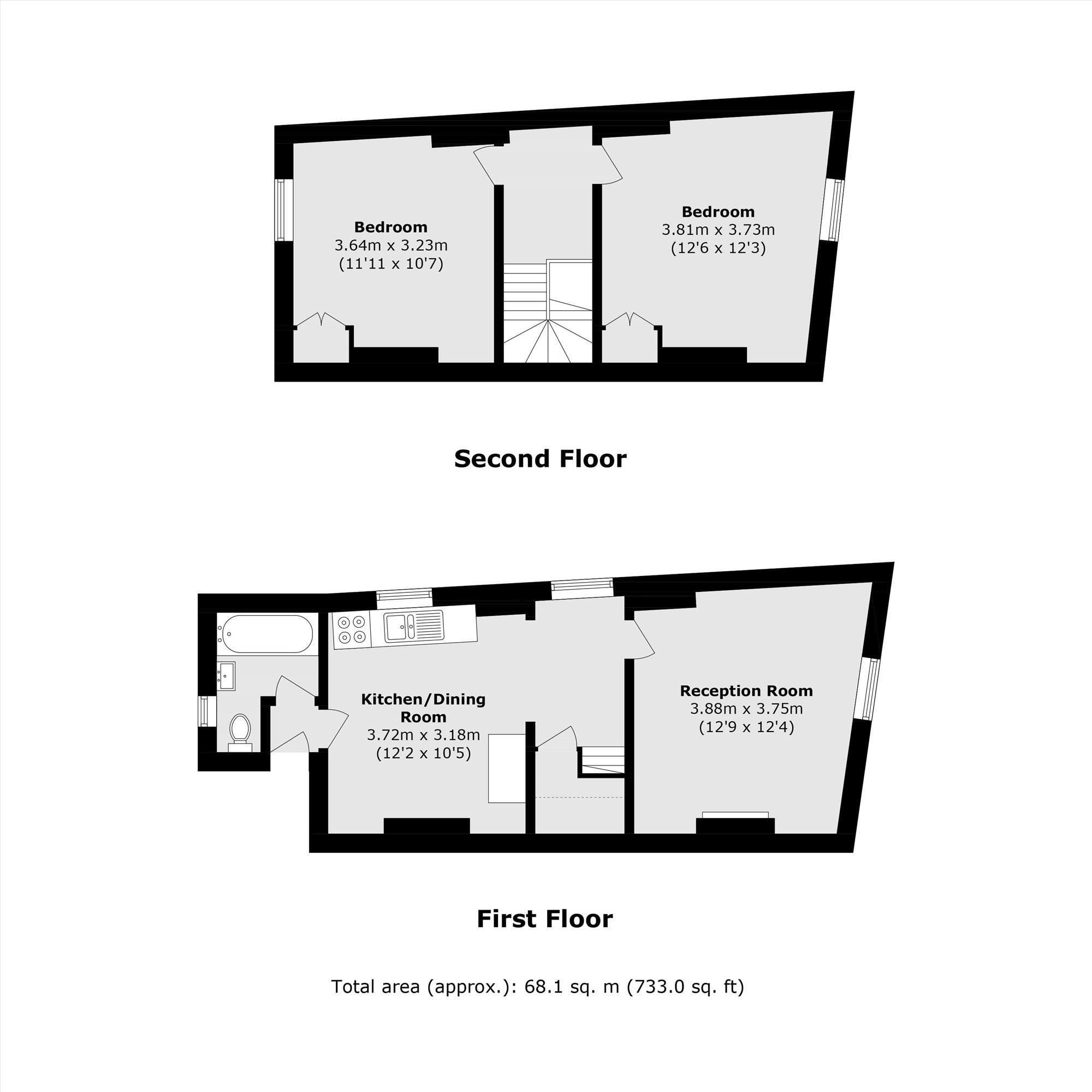 1A, Cranmer Court, Clapham High Street, London floorplan