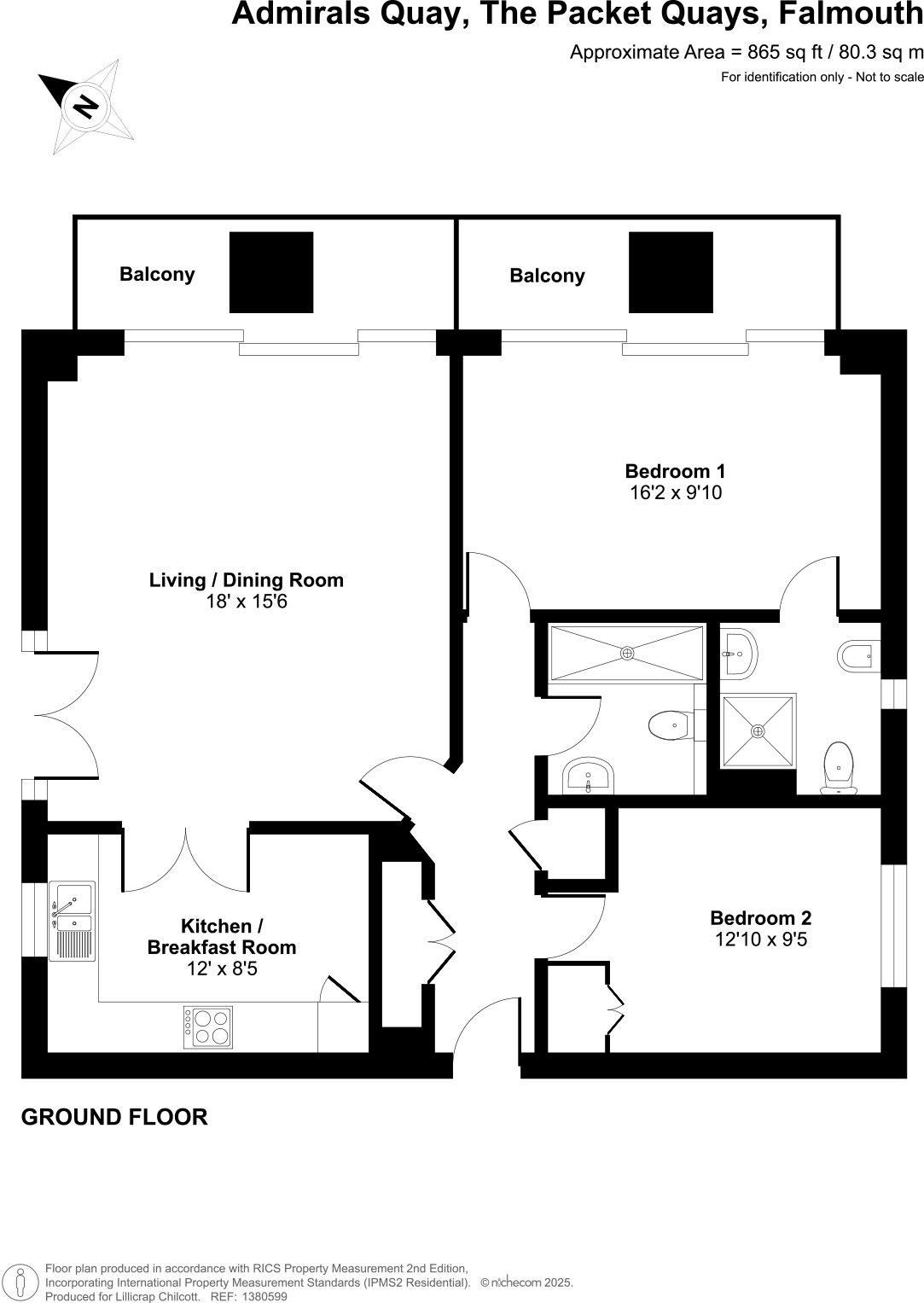 11 Admirals Quay, Falmouth floorplan